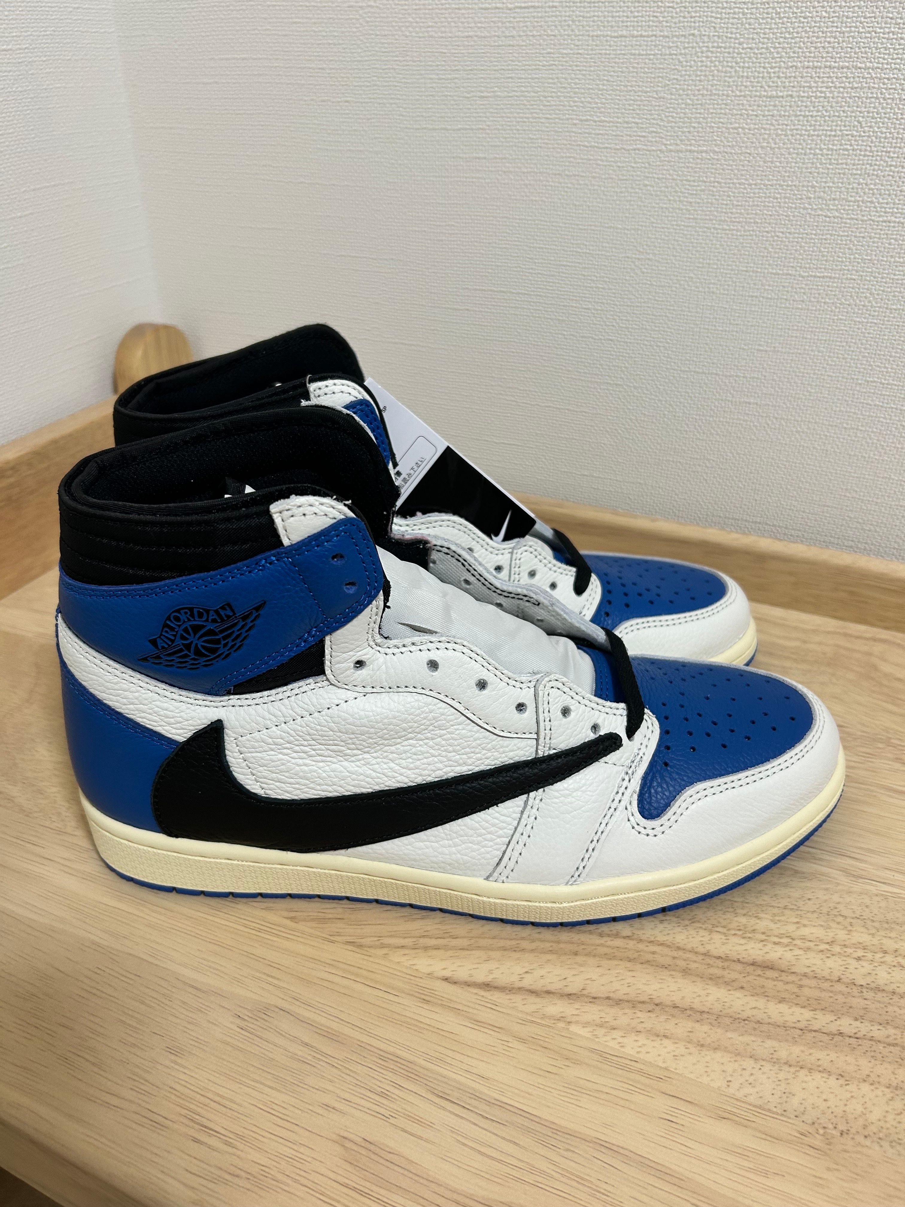 Travis Scott × fragment design × Nike Air Jordan 1 Retro High OG SP "Military Blue"