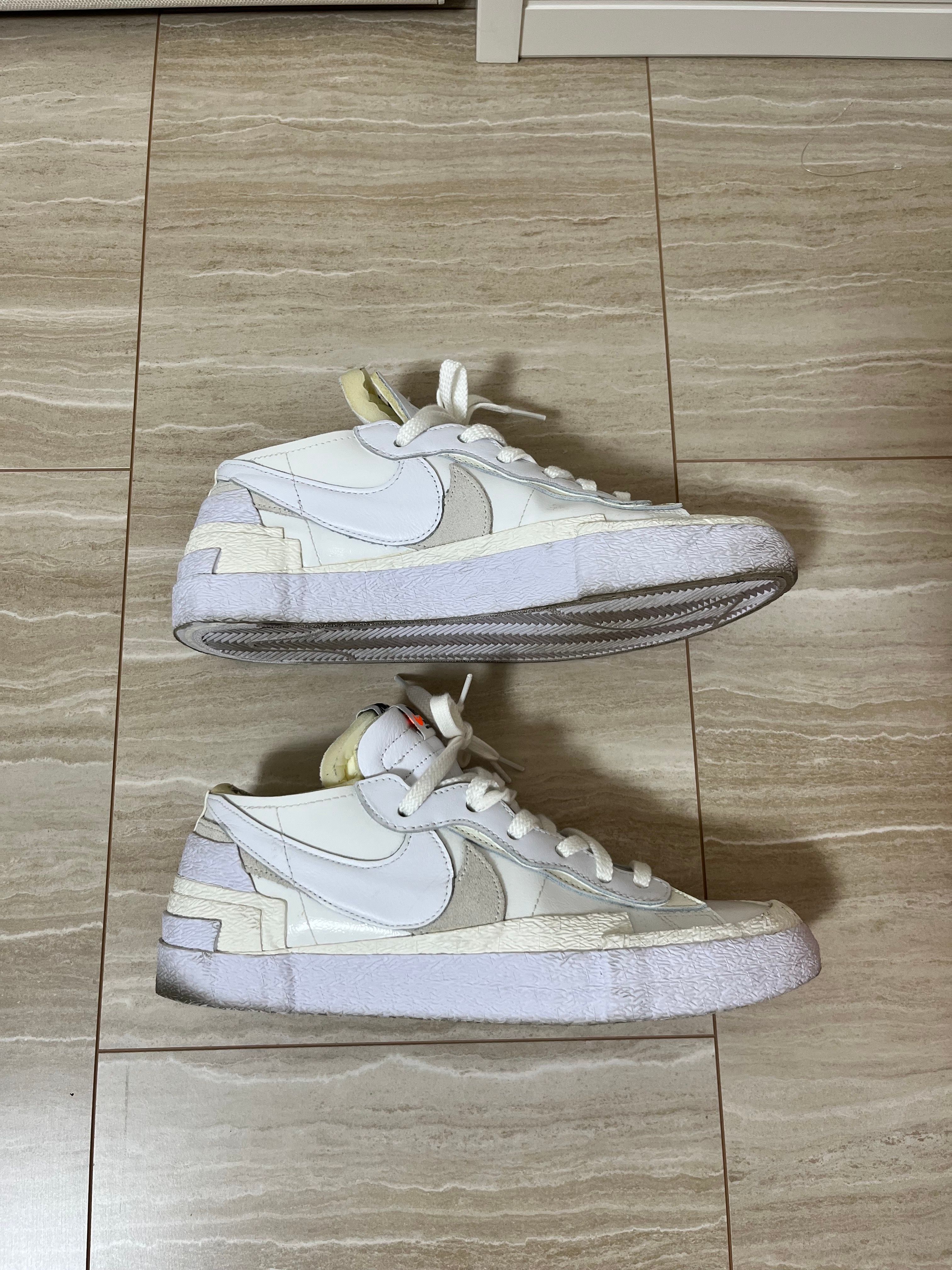 sacai × Nike Blazer Low "White Patent Leather"