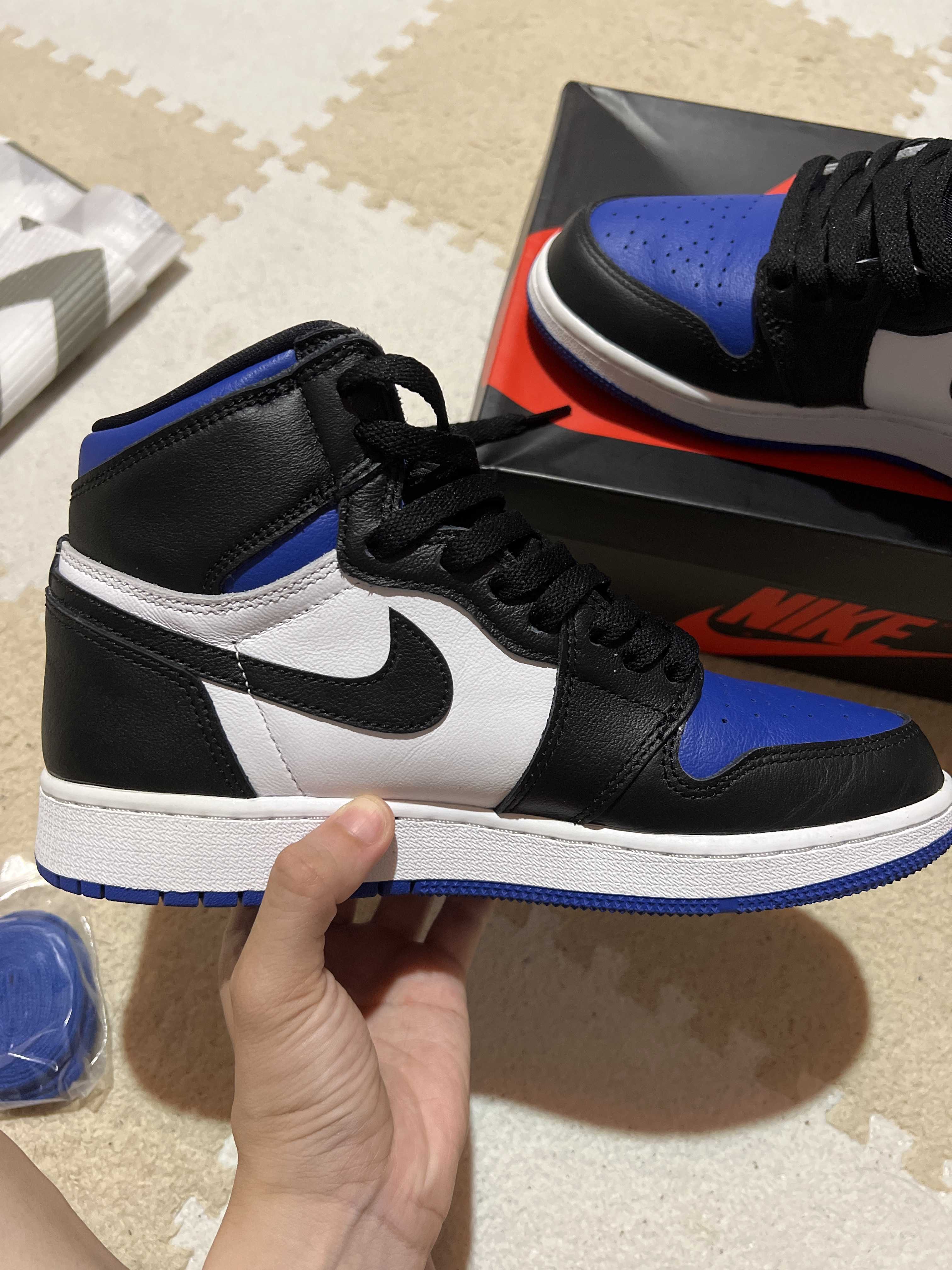 Nike GS Air Jordan 1 High "Royal Toe" (2020)