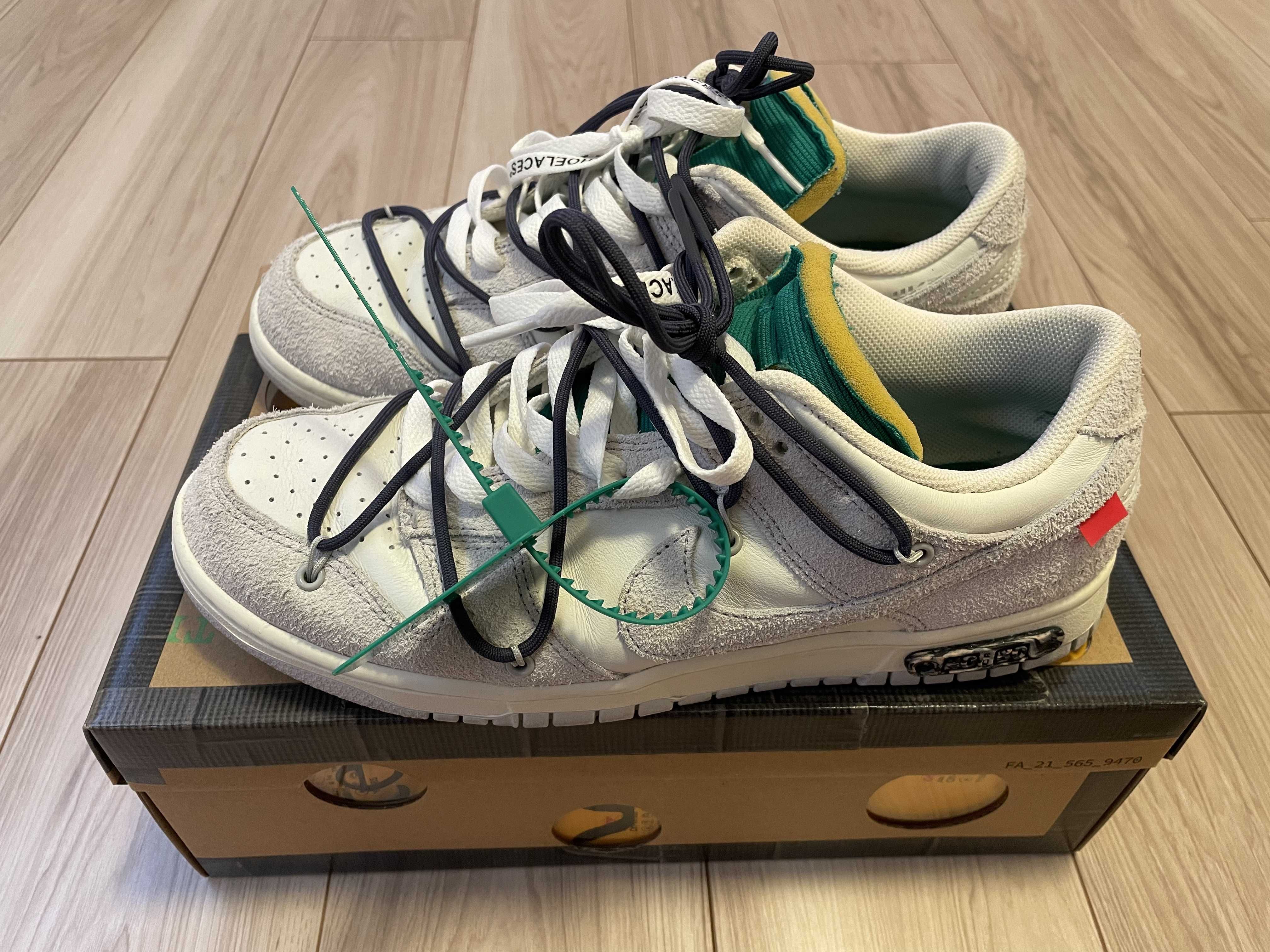 Off-White × Nike Dunk Low "Sail/Neutral Grey/Gridiron"