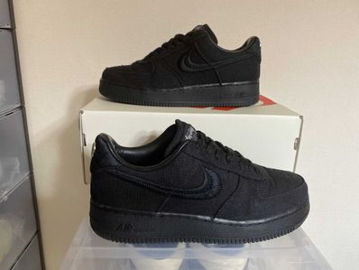 Stussy × Nike Air Force 1 Low "Triple Black"