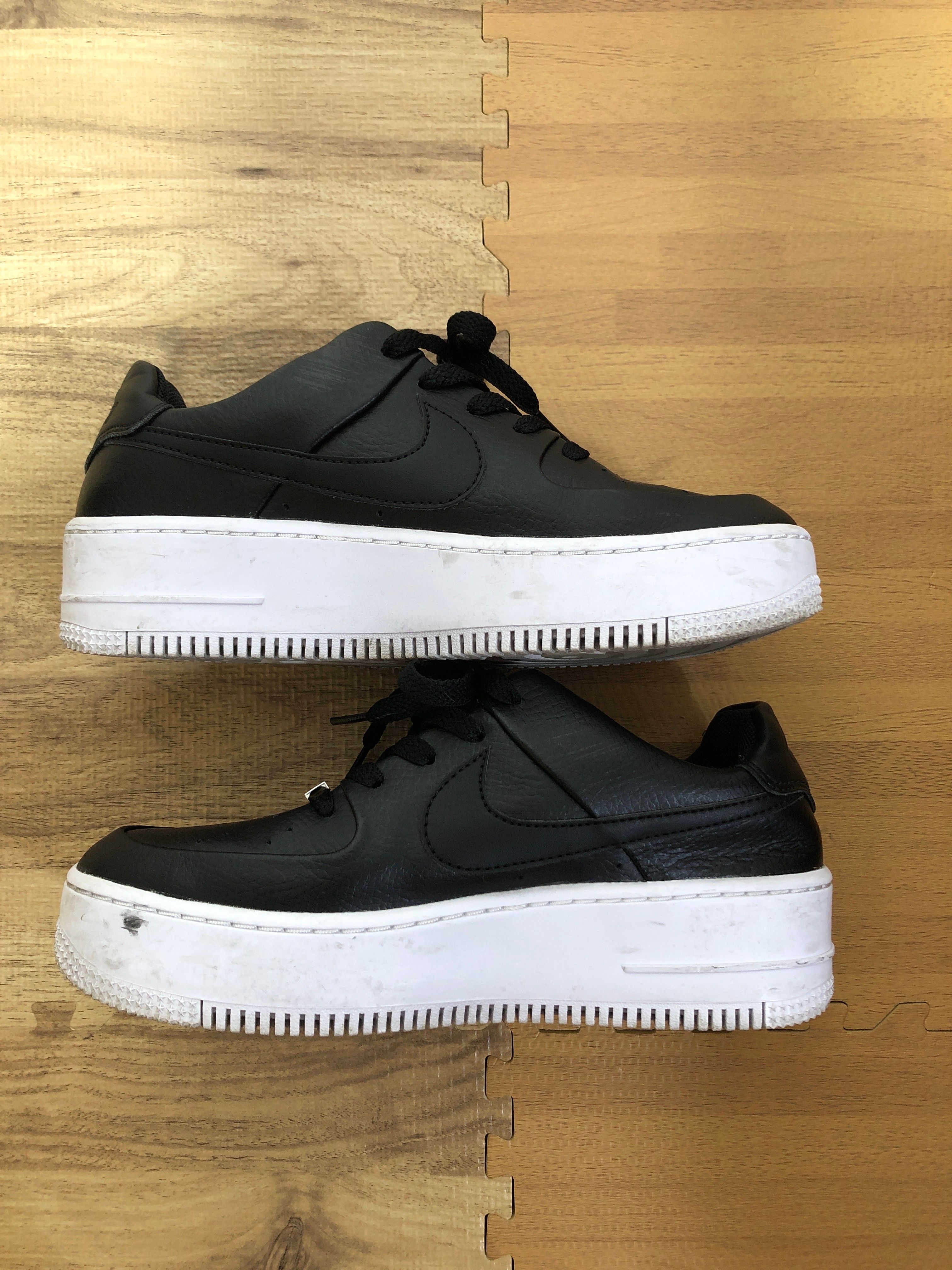 Nike Women's Air Force 1 Sage Low "Black White"