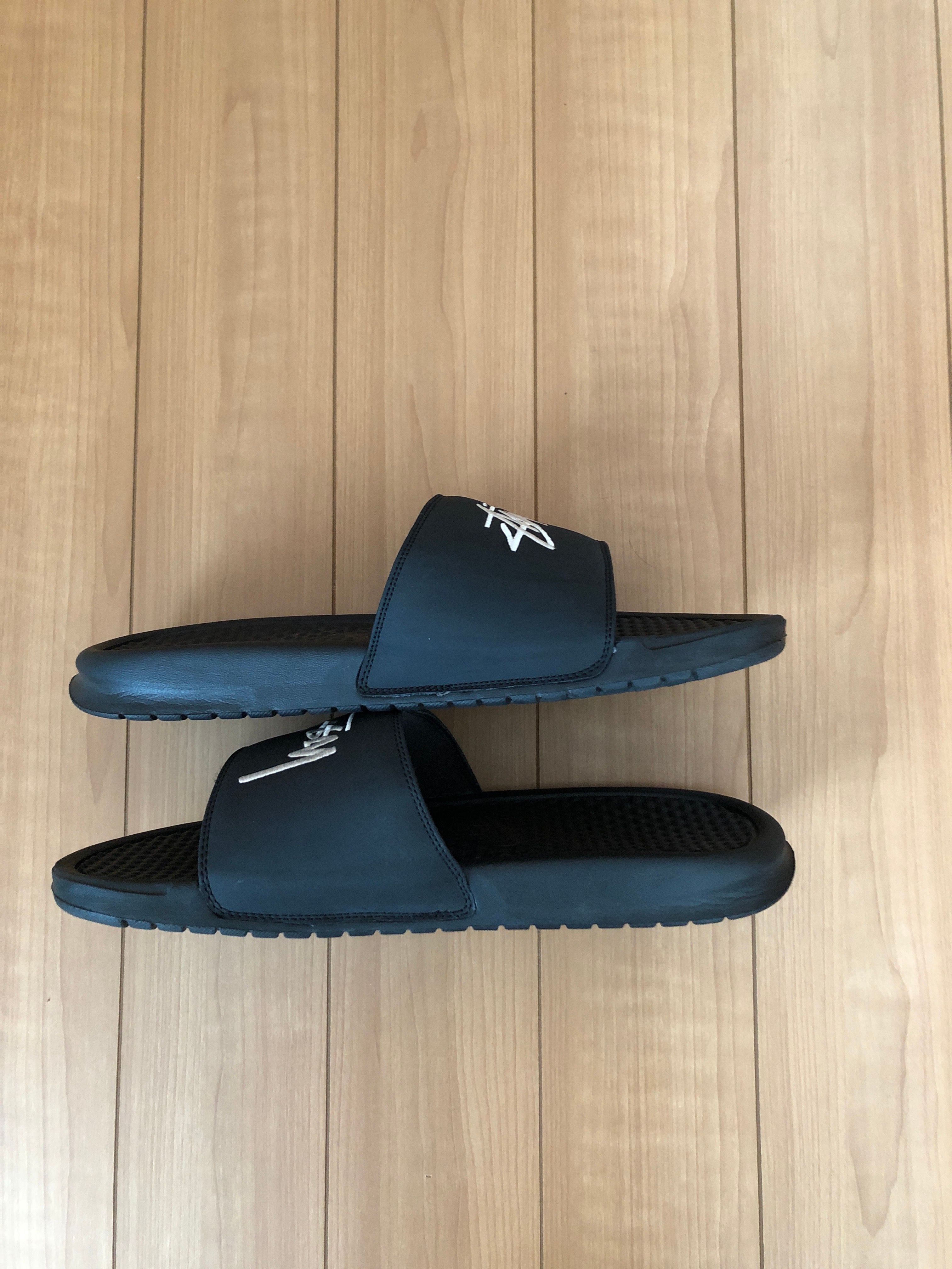 Stussy × Nike Benassi Slide Sandal "Black" (DC5239-001)