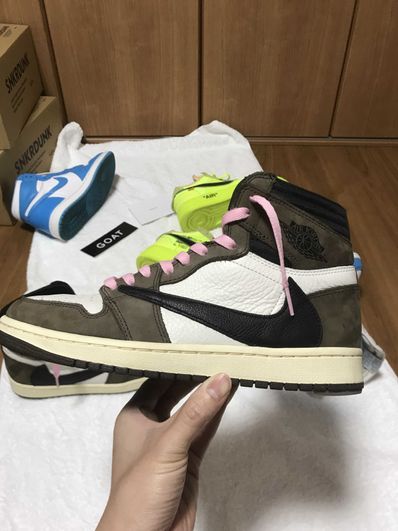 Travis Scott × Nike Air Jordan 1 Retro High OG TS SP "Sail/Dark Mocha"