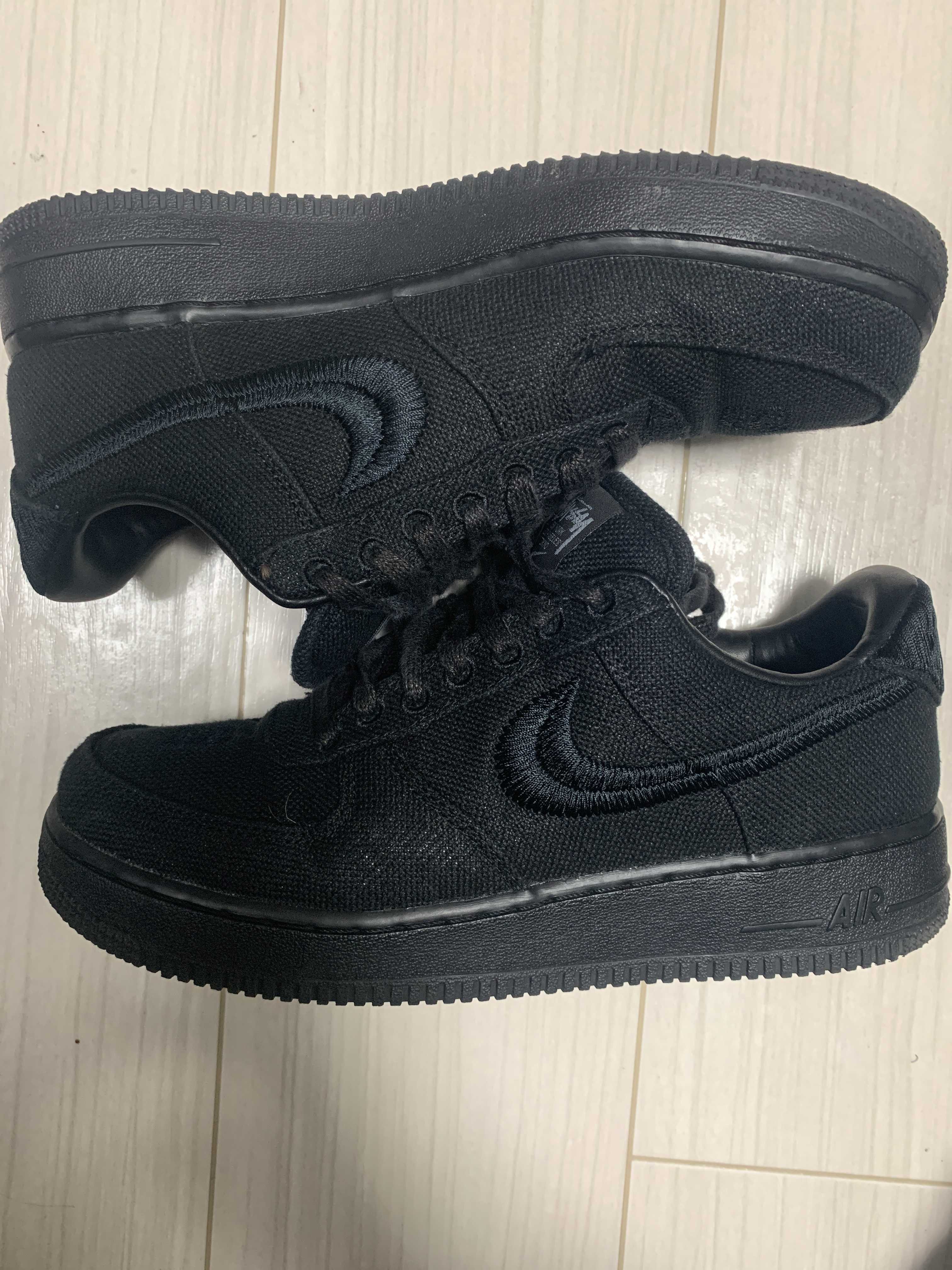 Stussy × Nike Air Force 1 Low "Triple Black"