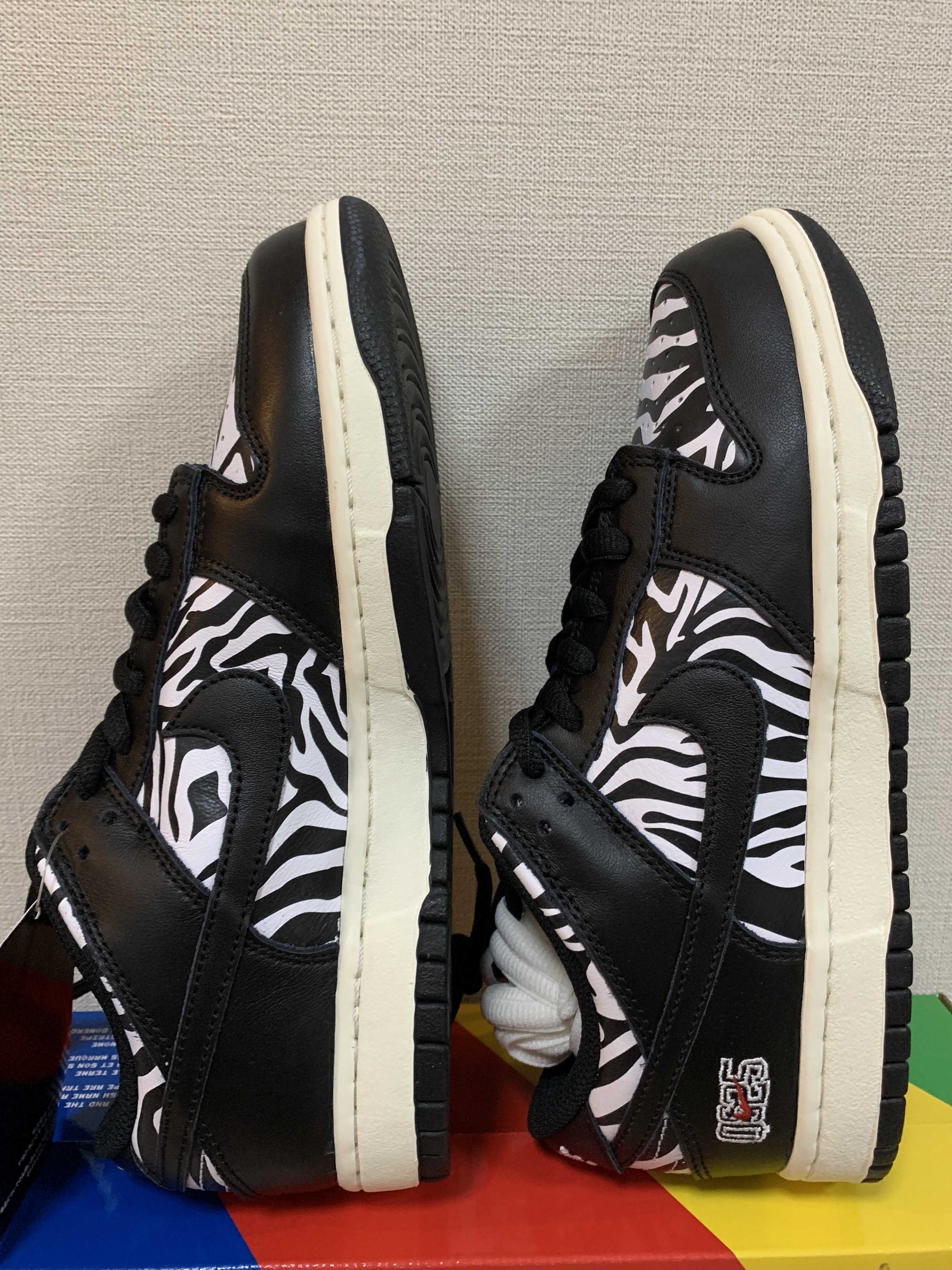 Quartersnacks × Nike SB Dunk Low "Zebra Cake/Safari"