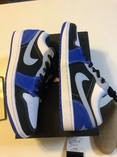 NIKE AIR JORDAN 1 LOW "WHITE/BLACK/BLUE"