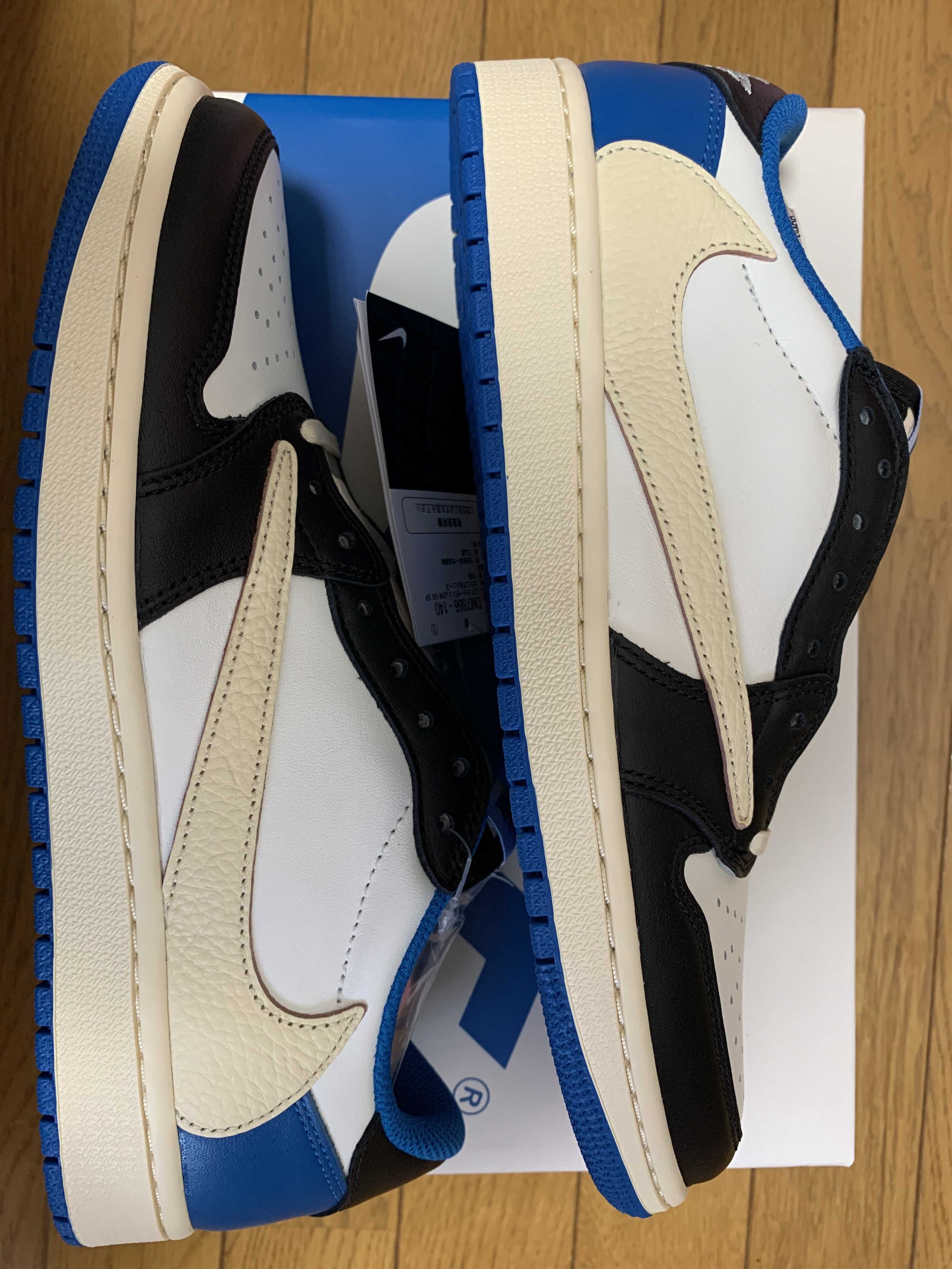 Travis Scott × fragment design × Nike Air Jordan 1 Low OG SP "Military Blue"