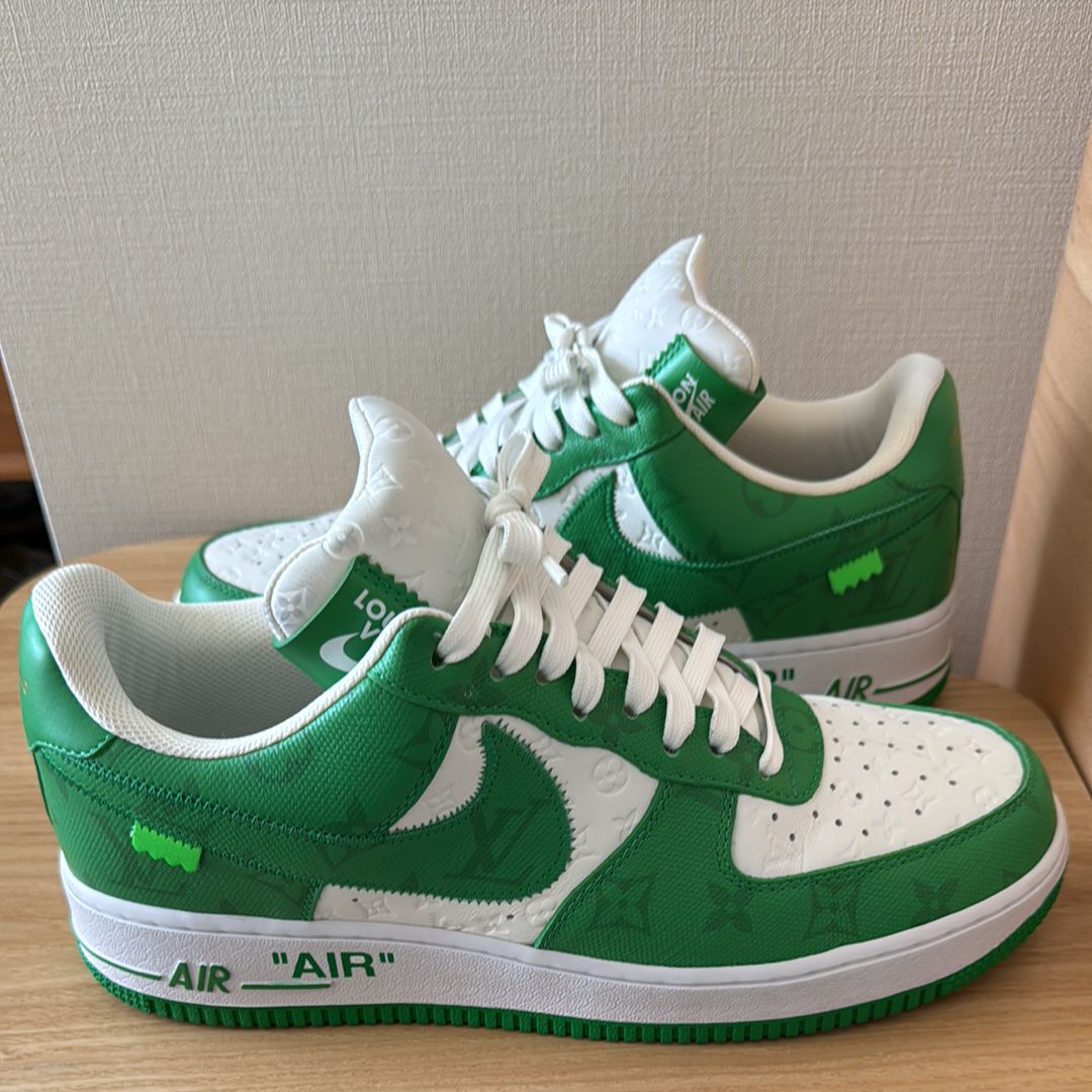 Louis Vuitton × Nike Air Force 1 Low by Virgil Abloh "White & Gym Green"