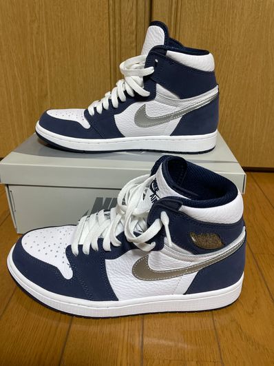 Nike Air Jordan 1 High OG CO.JP "White/Midnight Navy" (2020)(ブリーフケースなし)