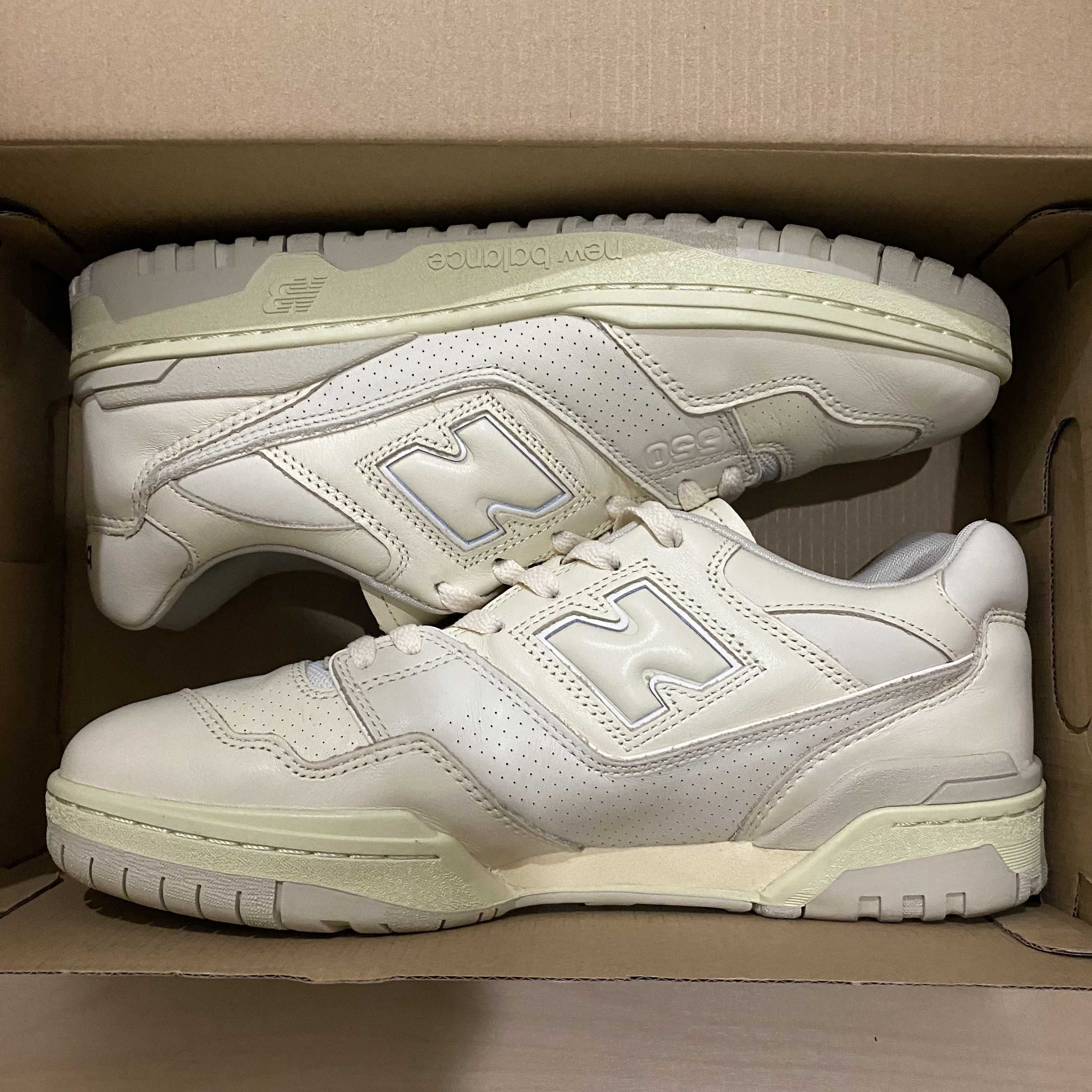 AURALEE × New Balance 550 "Pistachio/Ecru"