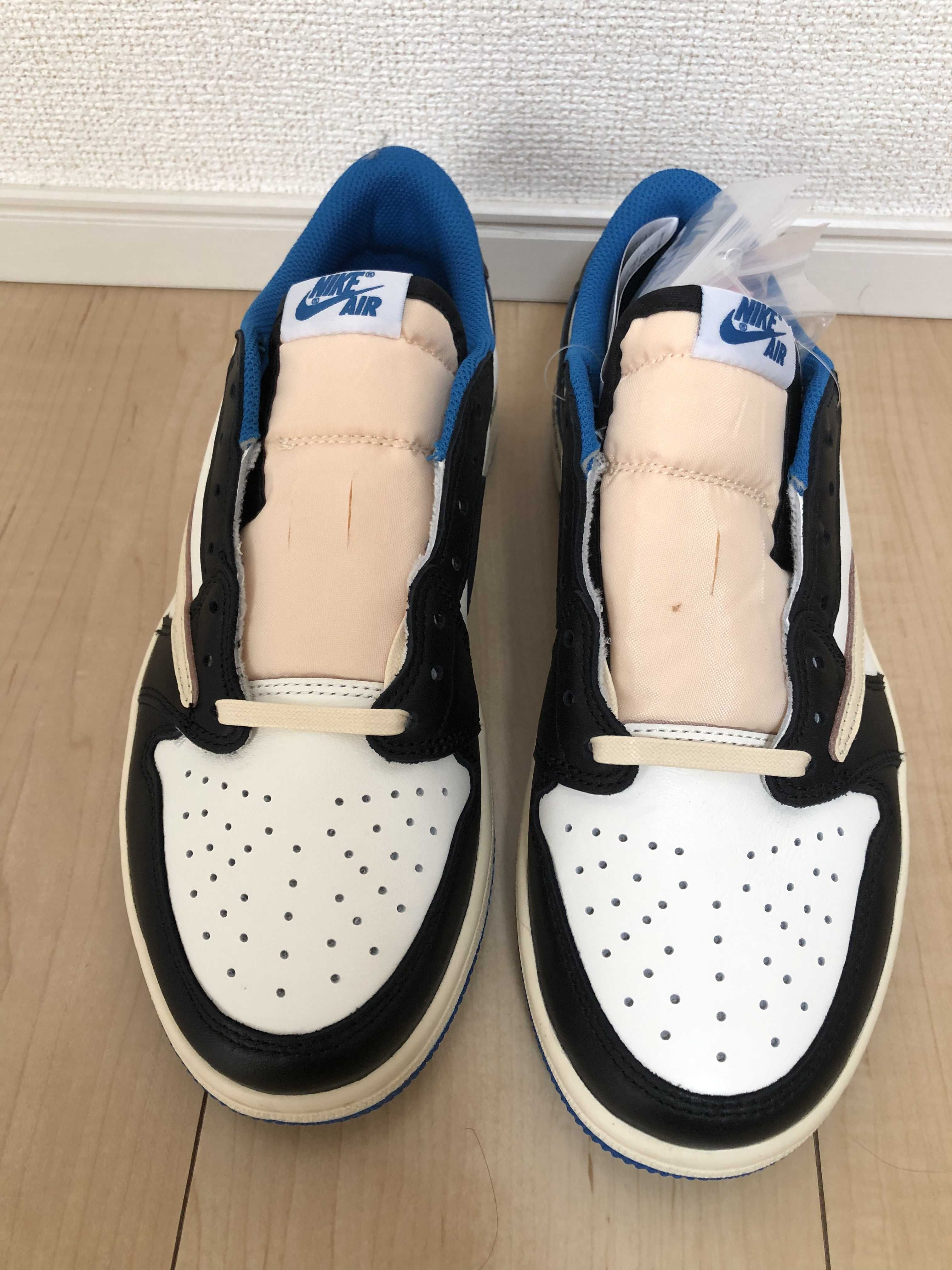 Travis Scott × fragment design × Nike Air Jordan 1 Low OG SP "Military Blue"