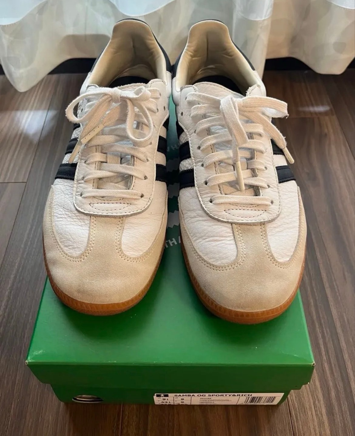 Sporty & Rich × adidas Samba OG "Footwear White"