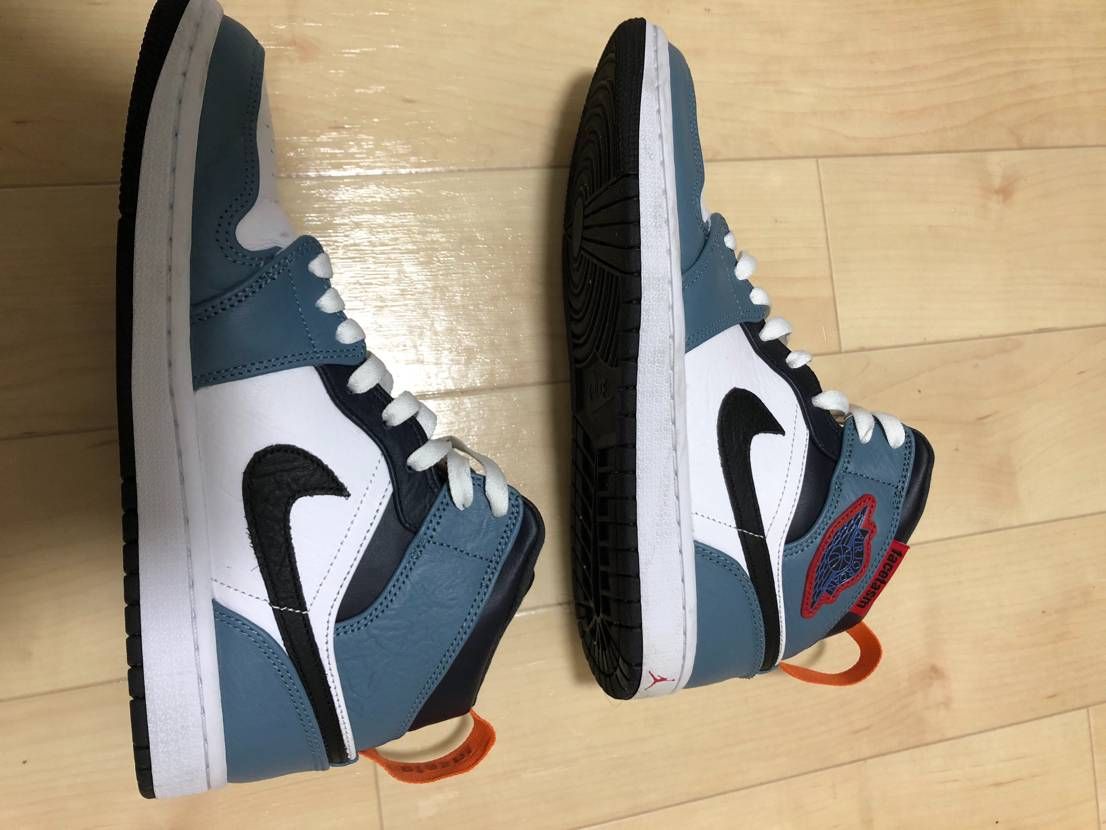 FACETASM × Nike Air Jordan 1 Mid "White/Navy"