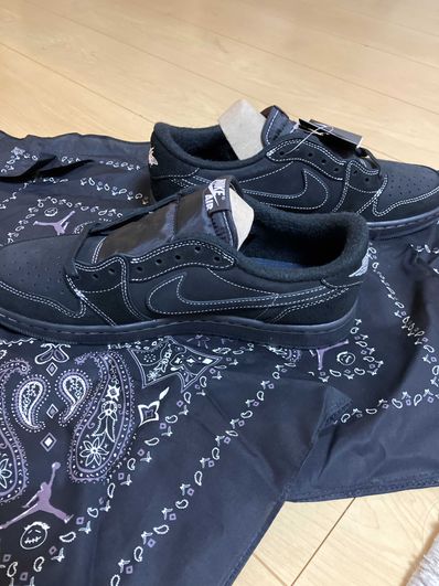 Travis Scott × Nike Air Jordan 1 Low OG SP "Black Phantom"