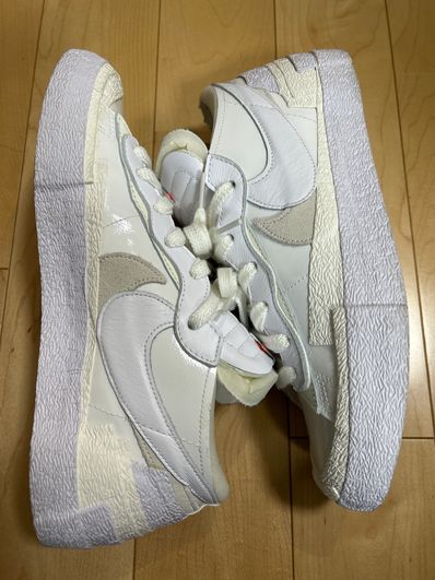 sacai × Nike Blazer Low "White Patent Leather"