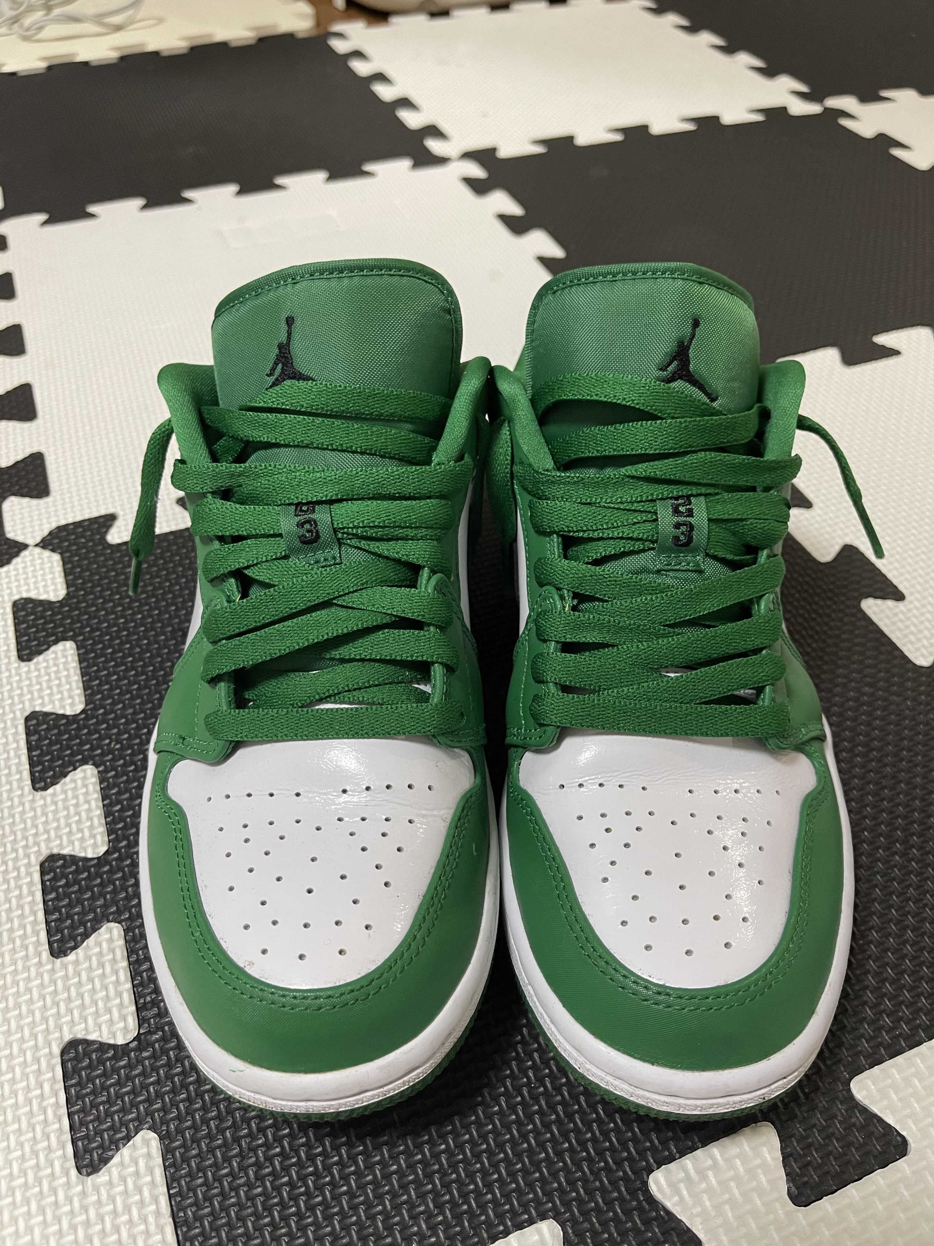 NIKE AIR JORDAN 1 LOW "PINE GREEN/WHITE"