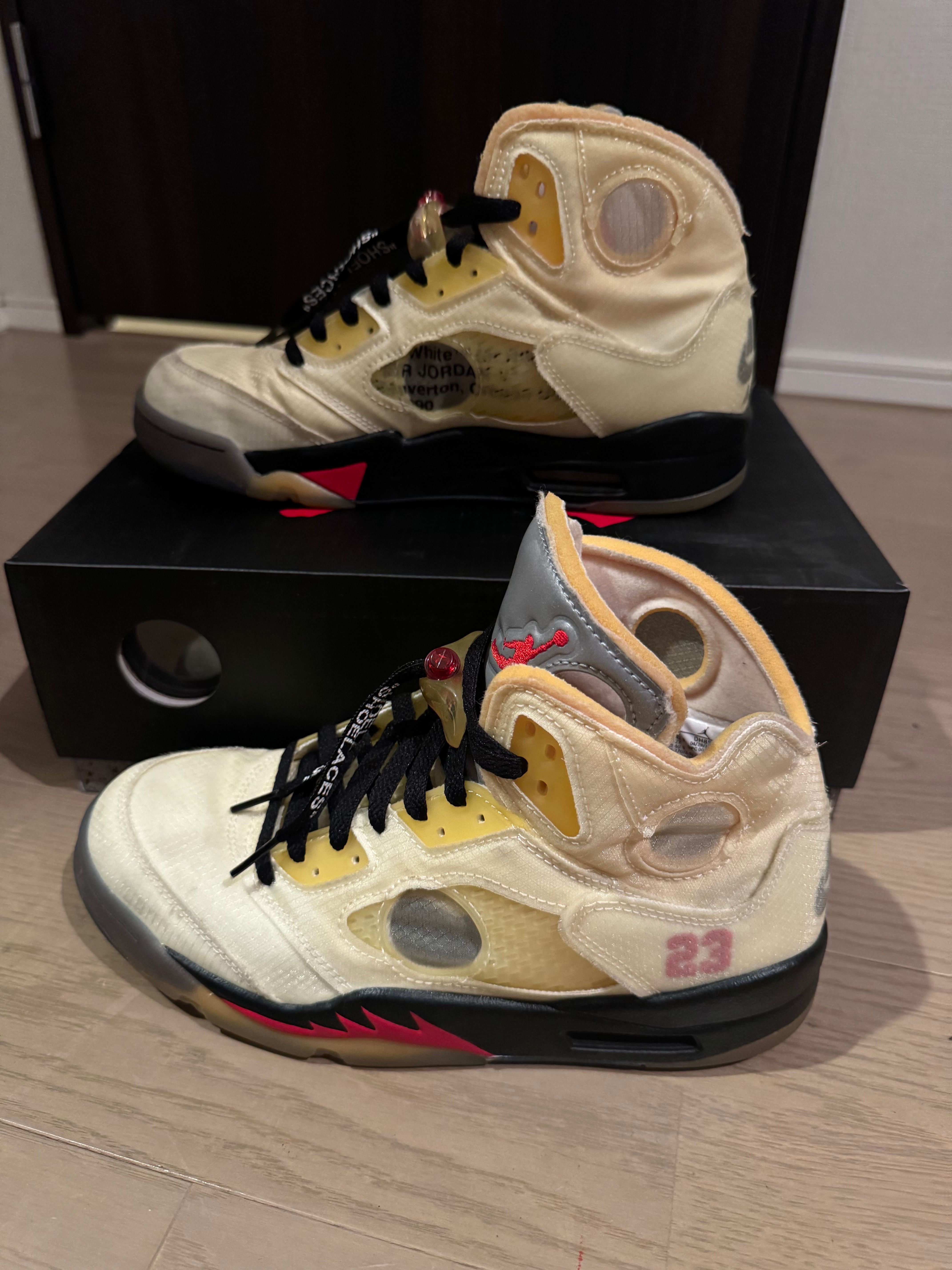 Off-White × Nike Air Jordan 5 "Sail"
