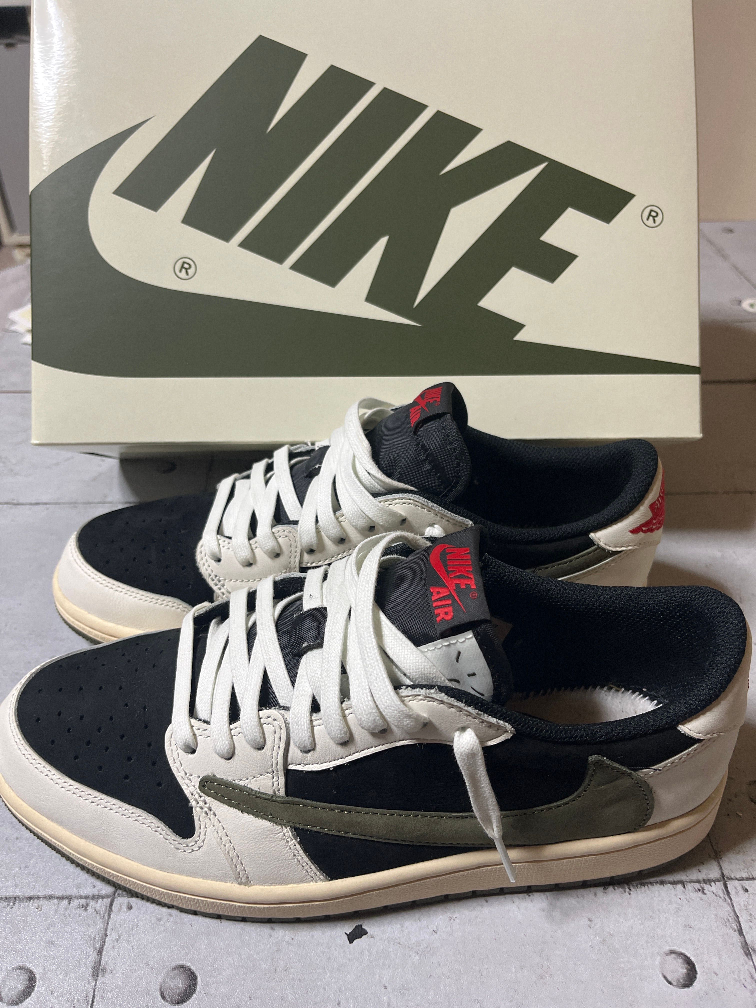 Travis Scott × Nike Women's Air Jordan 1 Low OG "Medium Olive"