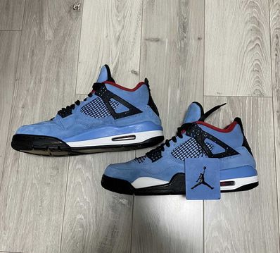 Travis Scott × Nike Air Jordan 4 Retro Cactus Jack "University Blue"