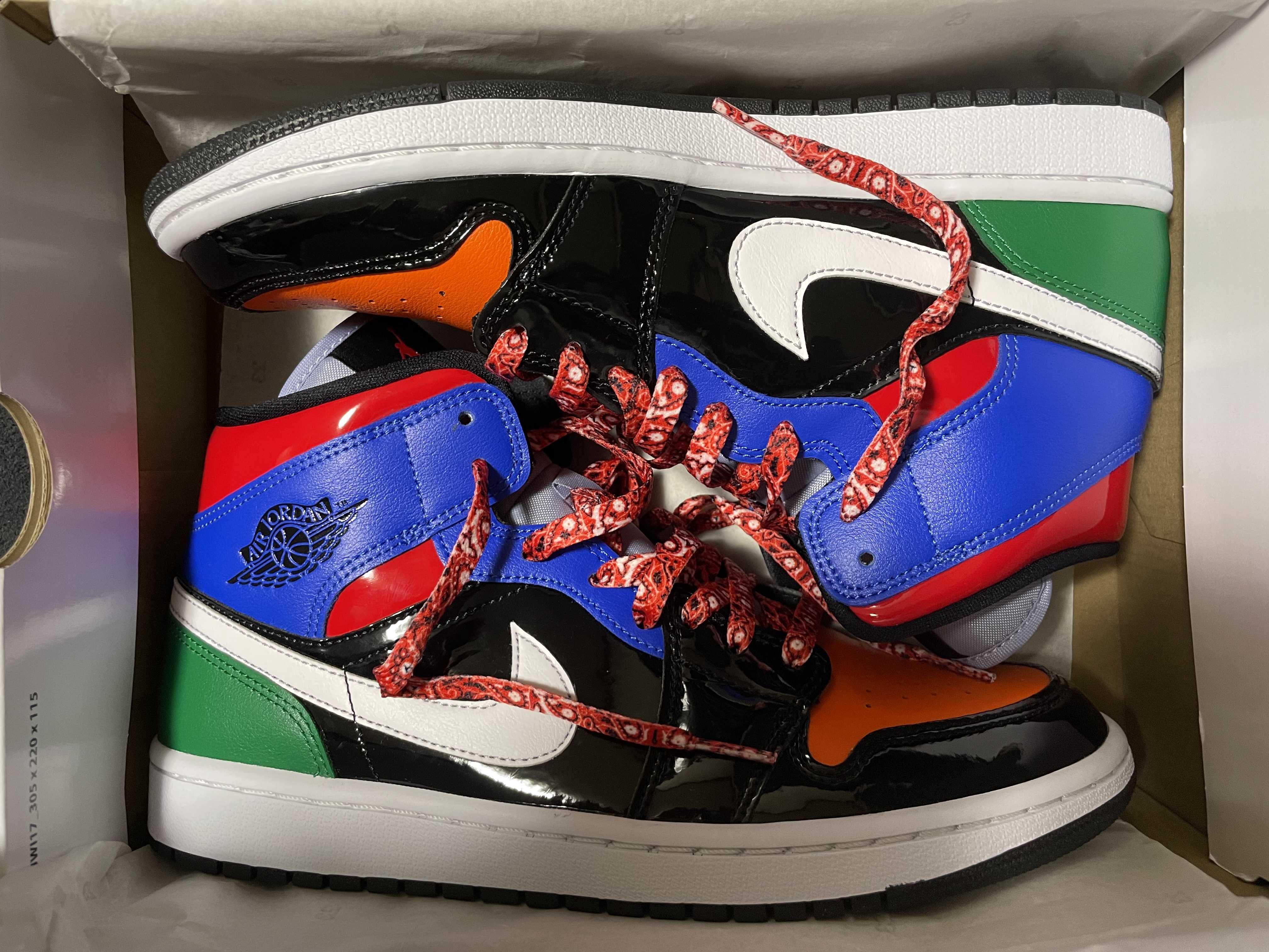 NIKE Women's AIR JORDAN 1 MID "PATENT BLEND"