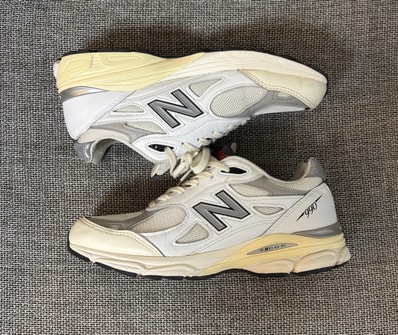 New Balance 990V3 "Sea Salt/Rain Cloud"