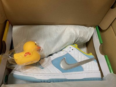 FTC × Nike SB Dunk Low "White/Blue"