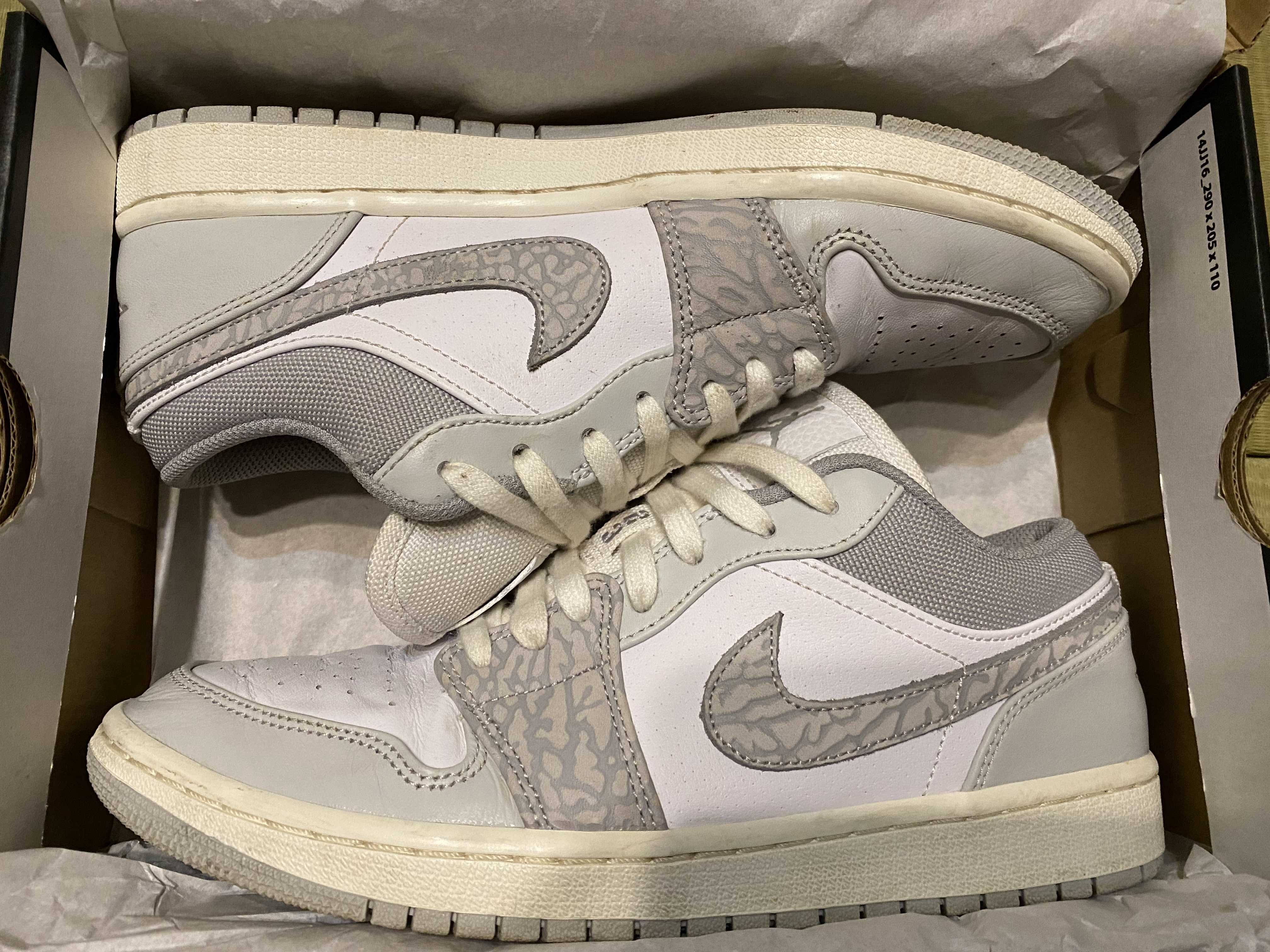 Nike Air Jordan 1 Low PRM "Elephant Print/Safari"