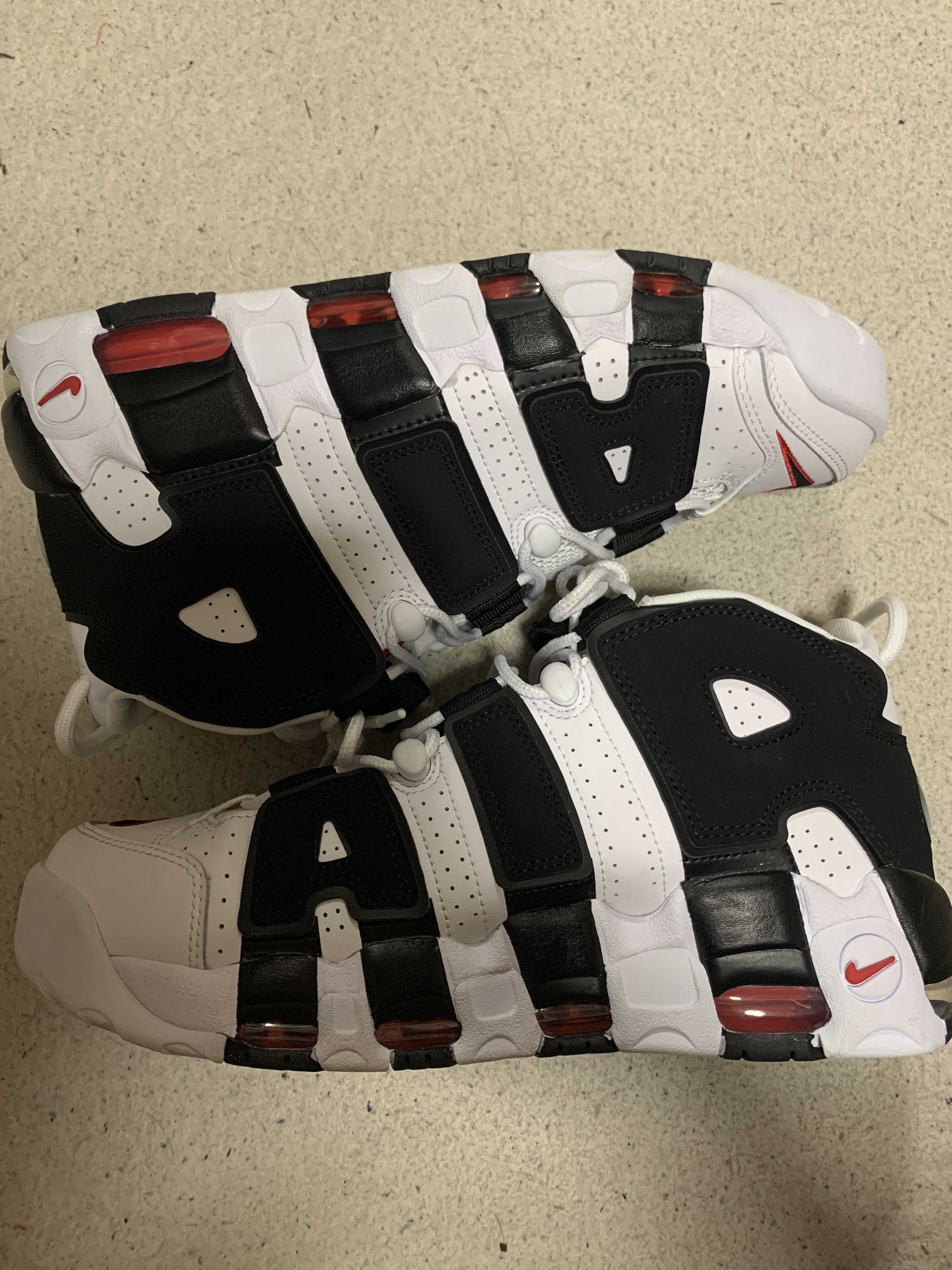 NIKE AIR MORE UPTEMPO "WHITE/BLACK/UNIVERSITY RED"(2020)