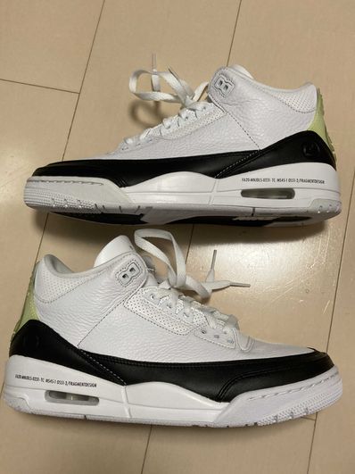 Fragment × Nike Air Jordan 3 "White/Black"