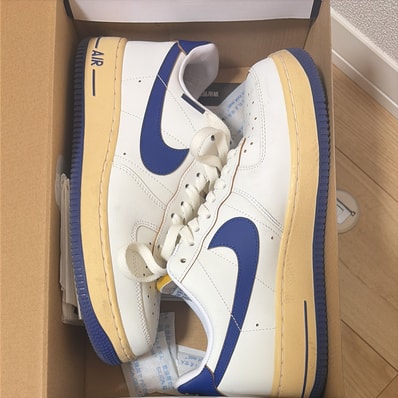 Nike Women's Air Force 1 '07 "Sail/Pale Vanilla/Gold Suede/Deep Royal Blue"