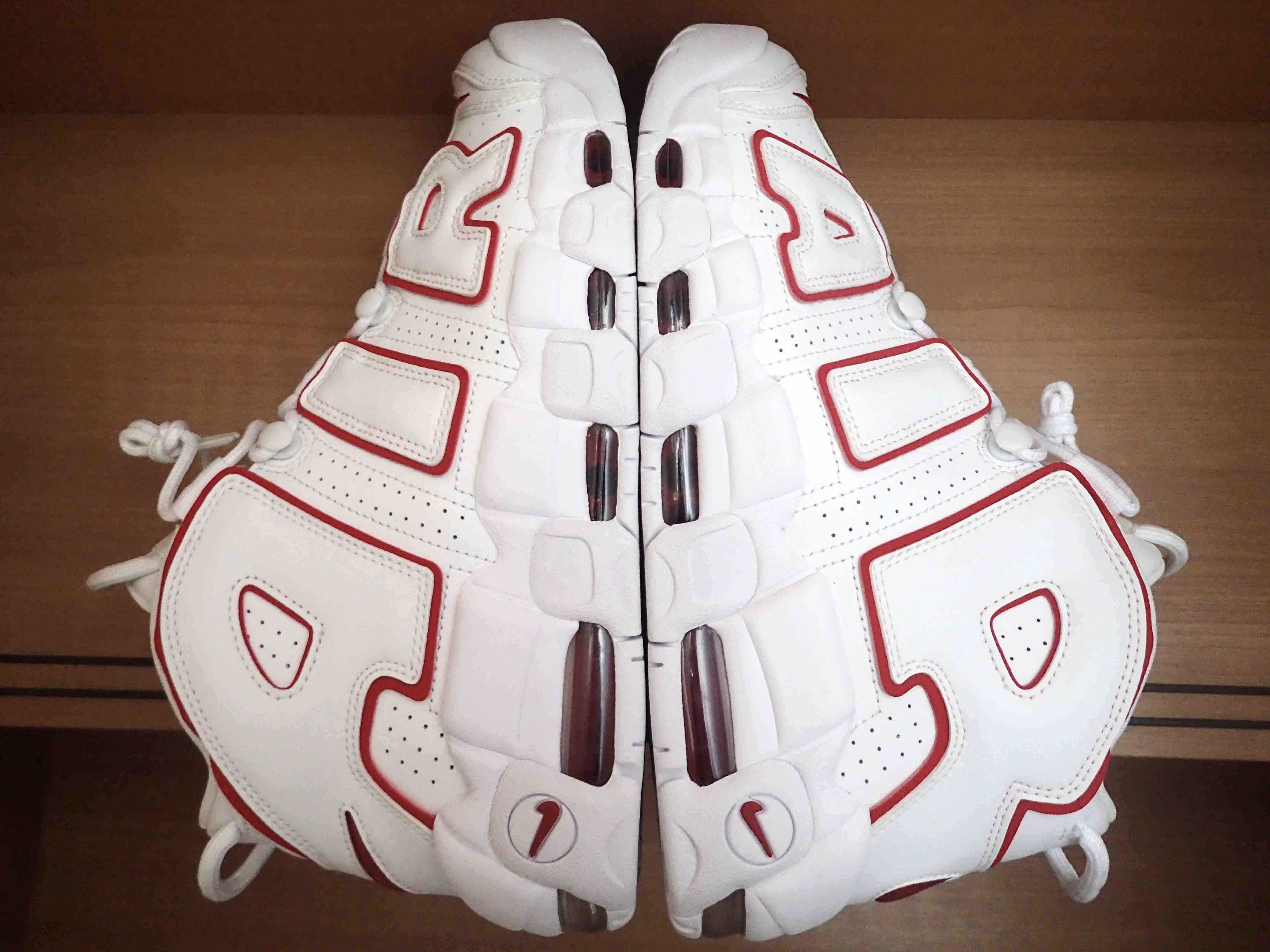 NIKE AIR MORE UPTEMPO "WHITE/VARSITY RED" (2018)