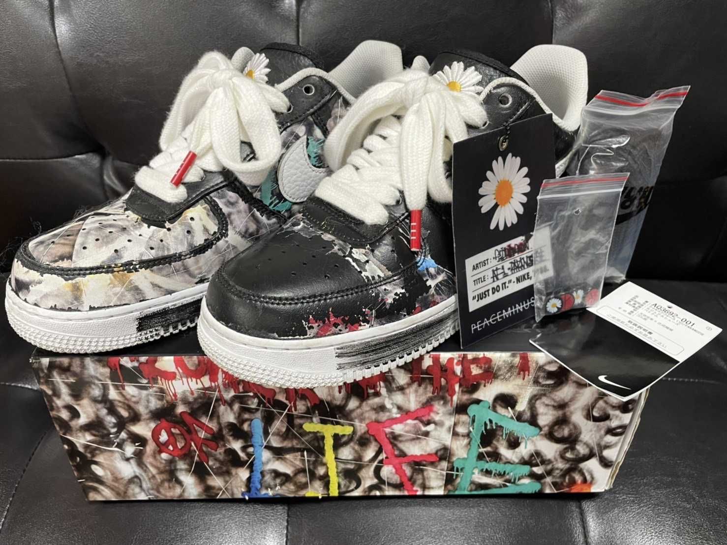 PEACEMINUSONE × Nike Air Force 1 Low Para Noise "Black" / G-DRAGON