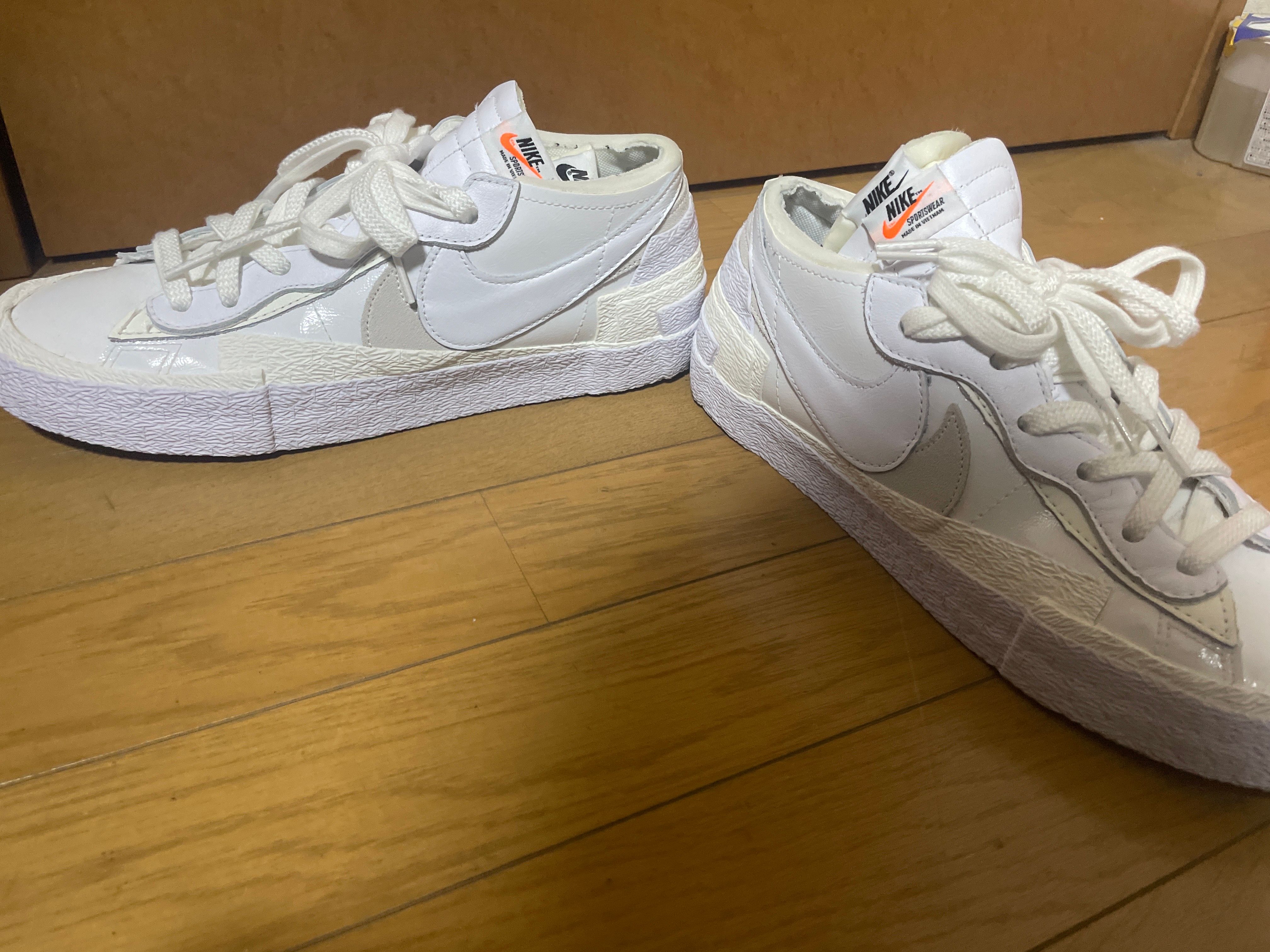 sacai × Nike Blazer Low "White Patent Leather"