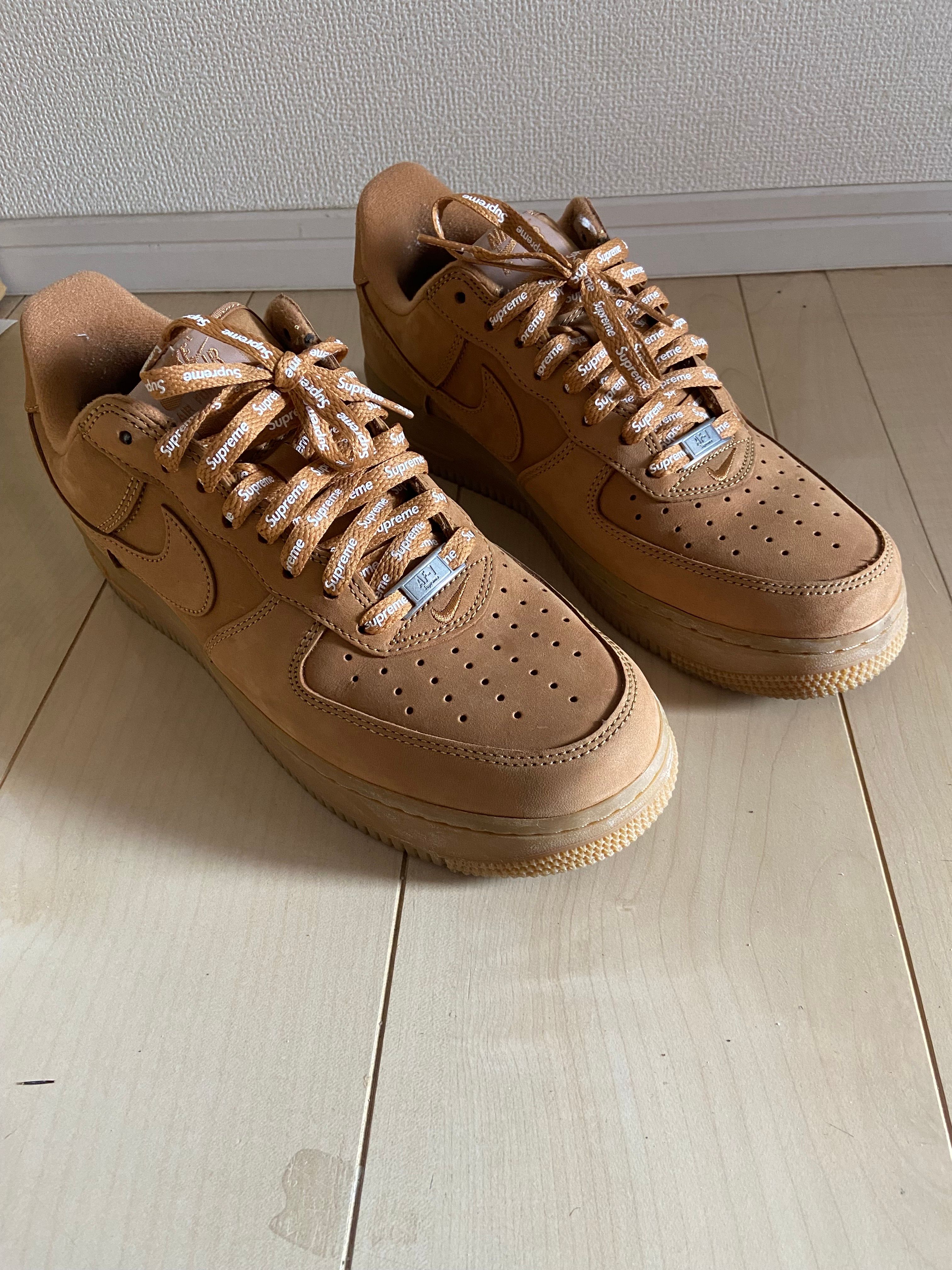 Supreme × Nike Air Force 1 Low "Flax/Wheat"