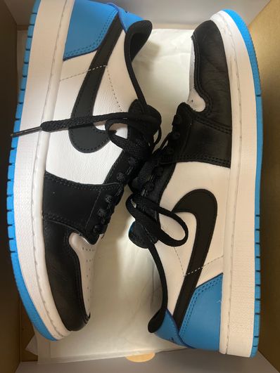 Nike Air Jordan 1 Low OG "Black and Dark Powder Blue/UNC"