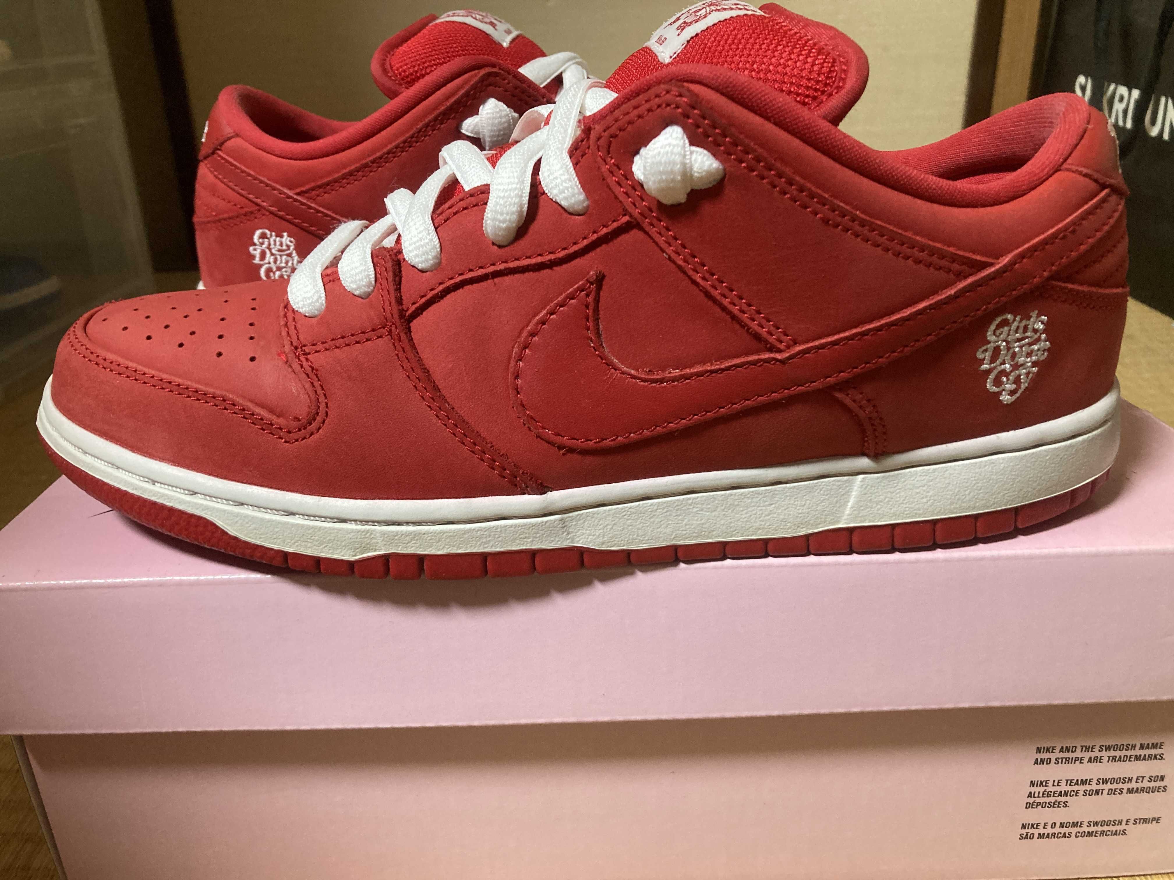 Girls Don't Cry × Nike SB Dunk Low Pro QS "Red" / VERDY