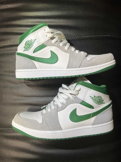 Nike Air Jordan 1 Mid "Green Grey White"