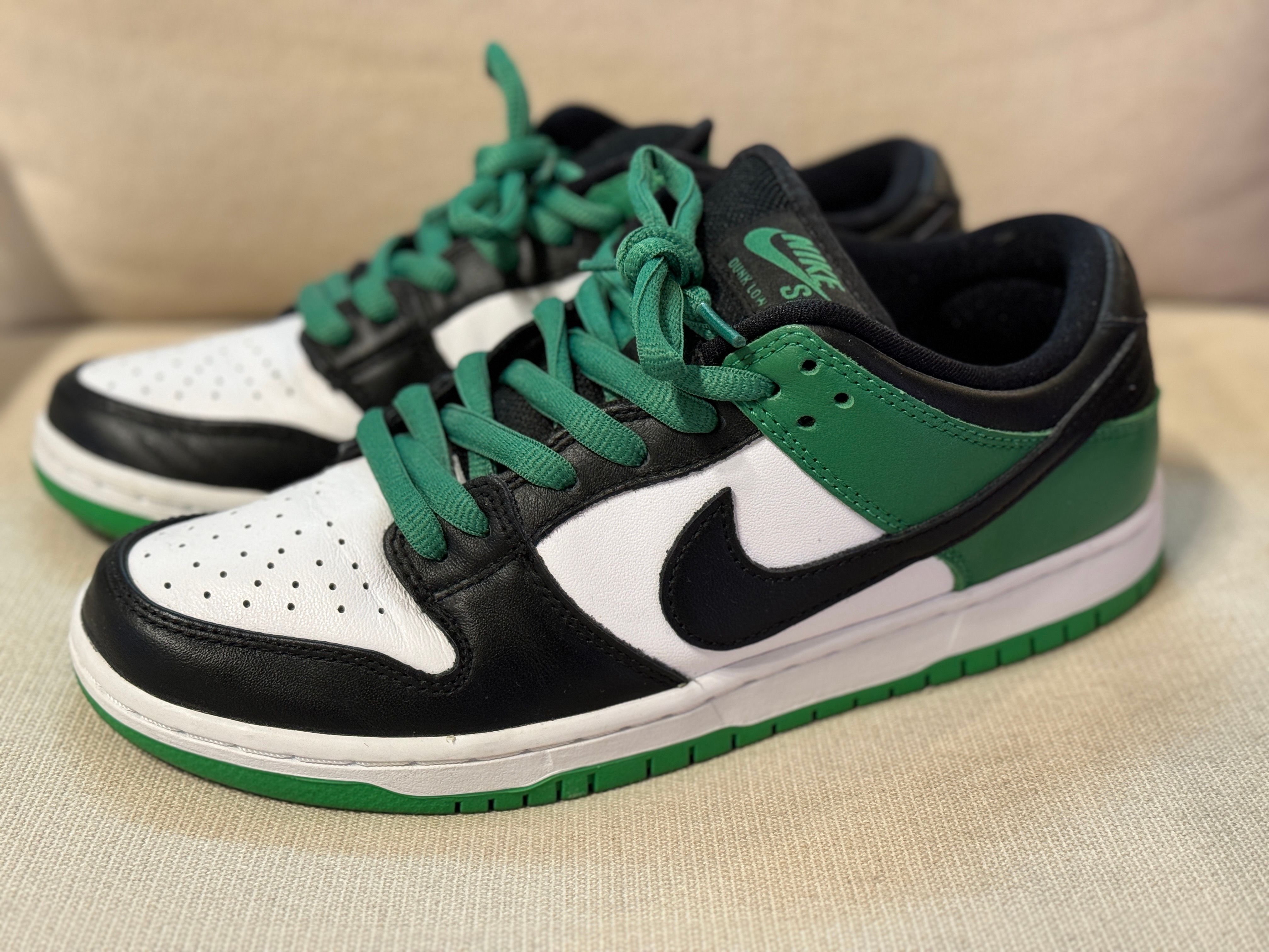 Nike SB Dunk Low Pro "Black and Classic Green"