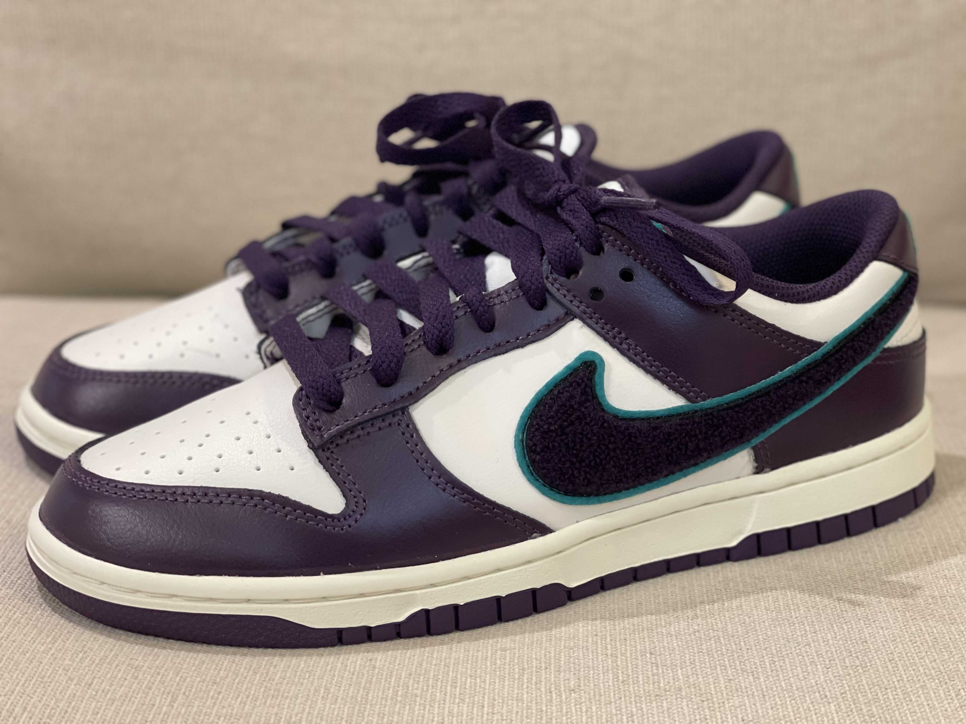 Nike Dunk Low Retro Chenille Swoosh "Grand Purple"