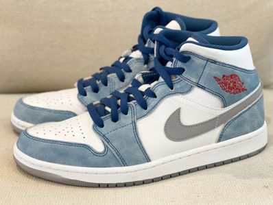 Nike Air Jordan 1 Mid SE "White/Hyper Royal/Red"