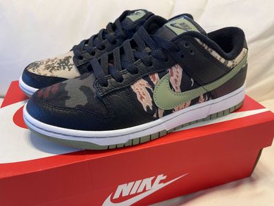 NIKE DUNK LOW SE "BLACK MULTI CAMO"