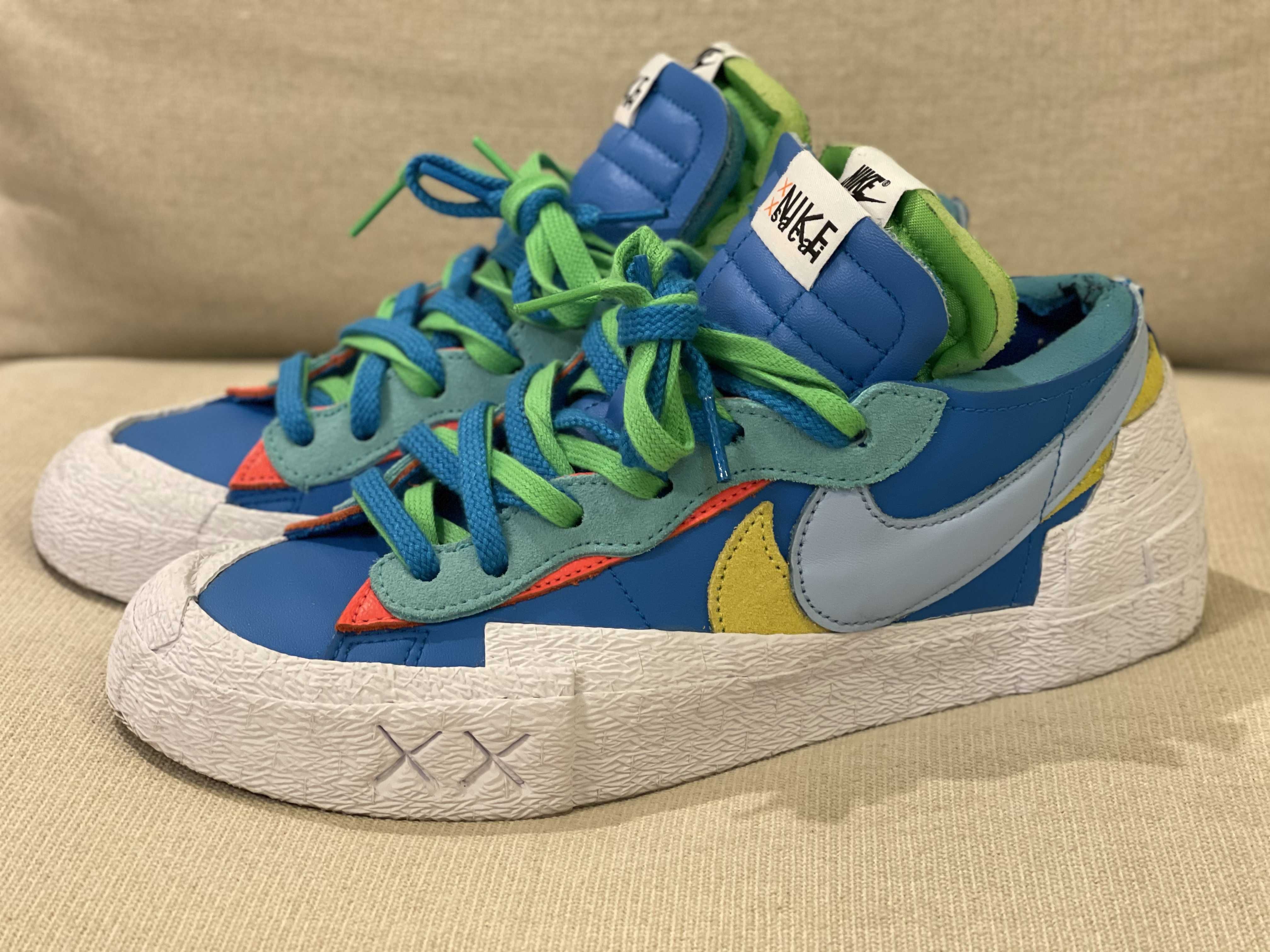 KAWS × sacai × Nike Blazer Low "Neptune Blue"