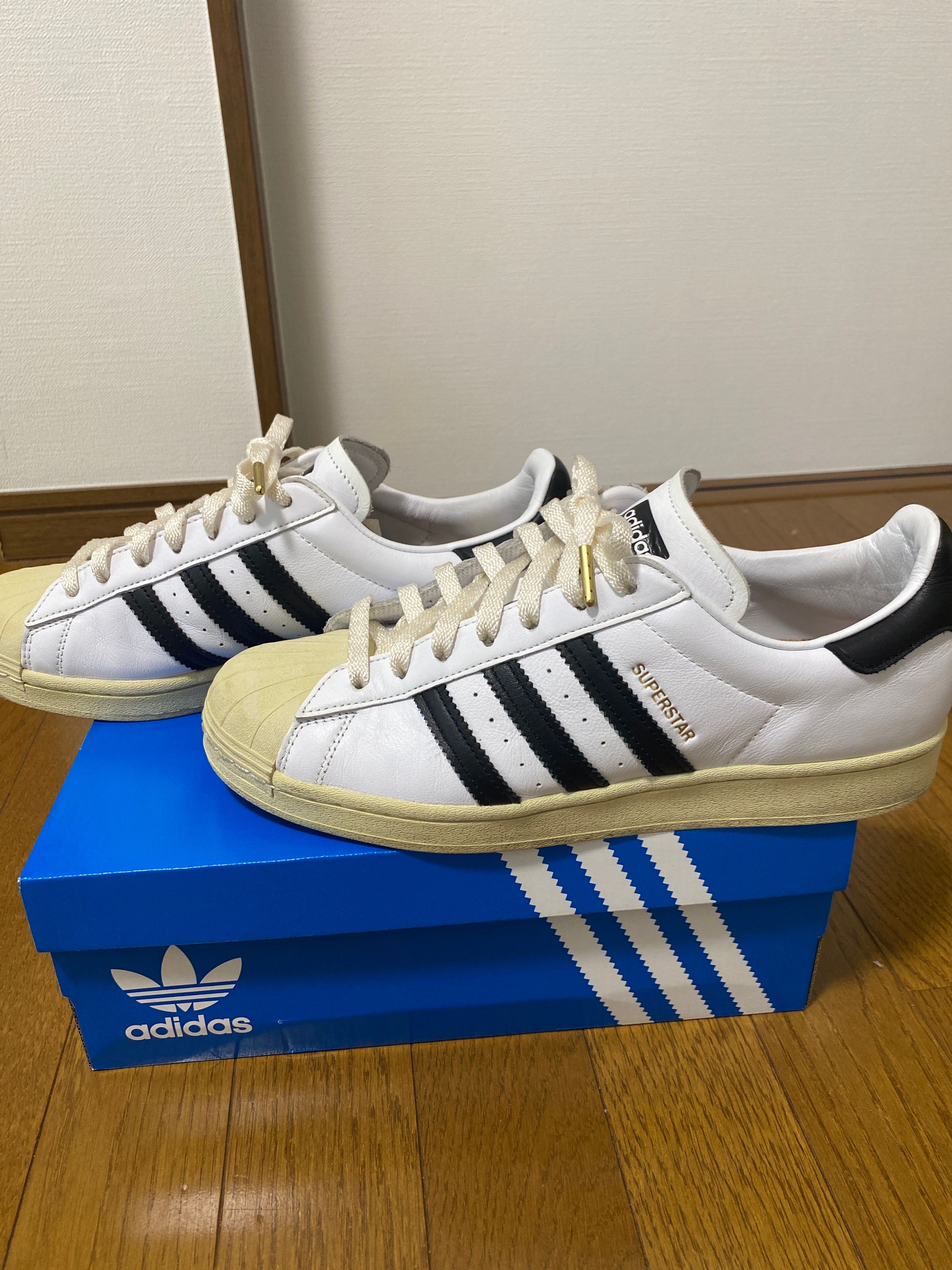 adidas Superstar "White Black Aged Sole"