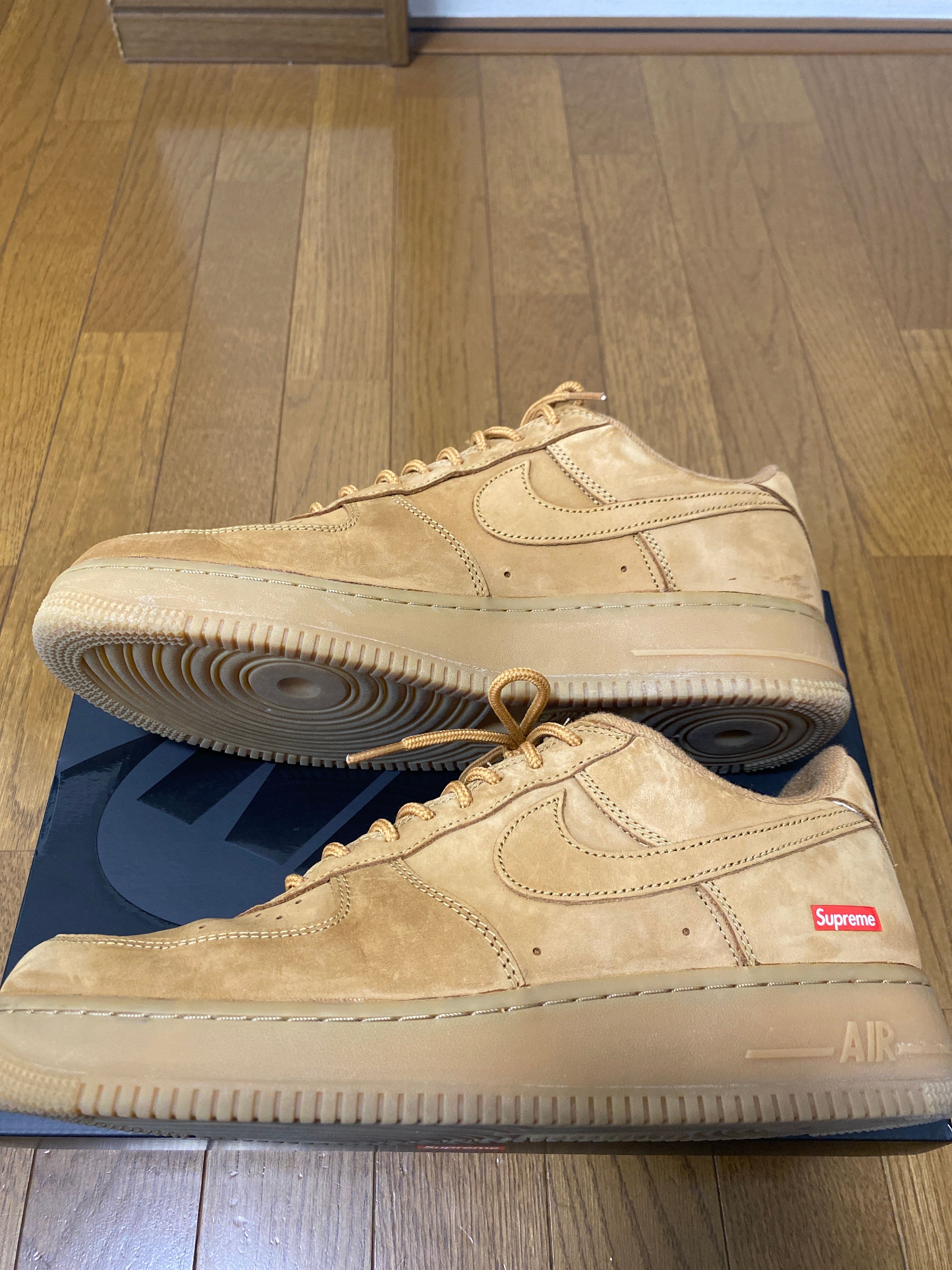 Supreme × Nike Air Force 1 Low "Flax/Wheat"
