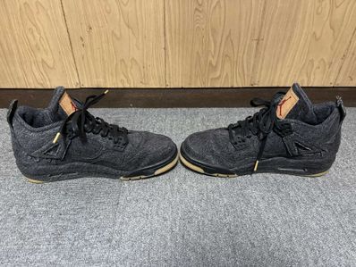 Nike × Levi's Air Jordan 4 "Black Denim" (Tag: LEVIS®)