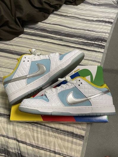 FTC × Nike SB Dunk Low "White/Blue"