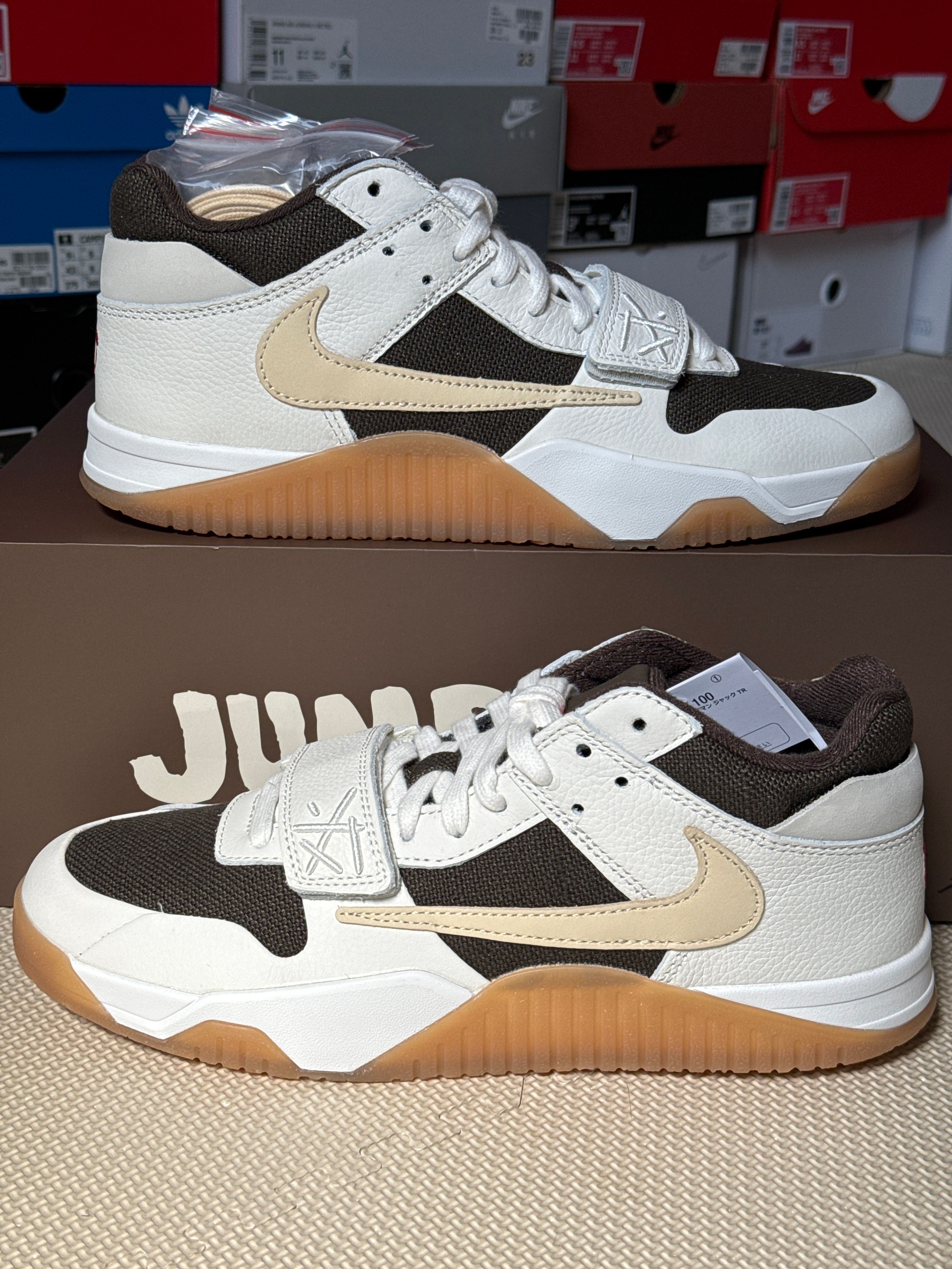 Travis Scott × Nike Jordan Jumpman Jack TR "Sail and Dark Mocha"