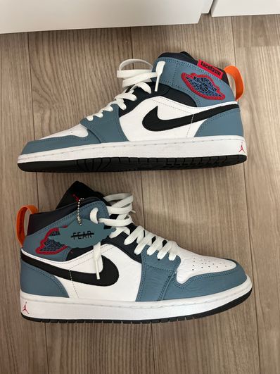 FACETASM × Nike Air Jordan 1 Mid "White/Navy"