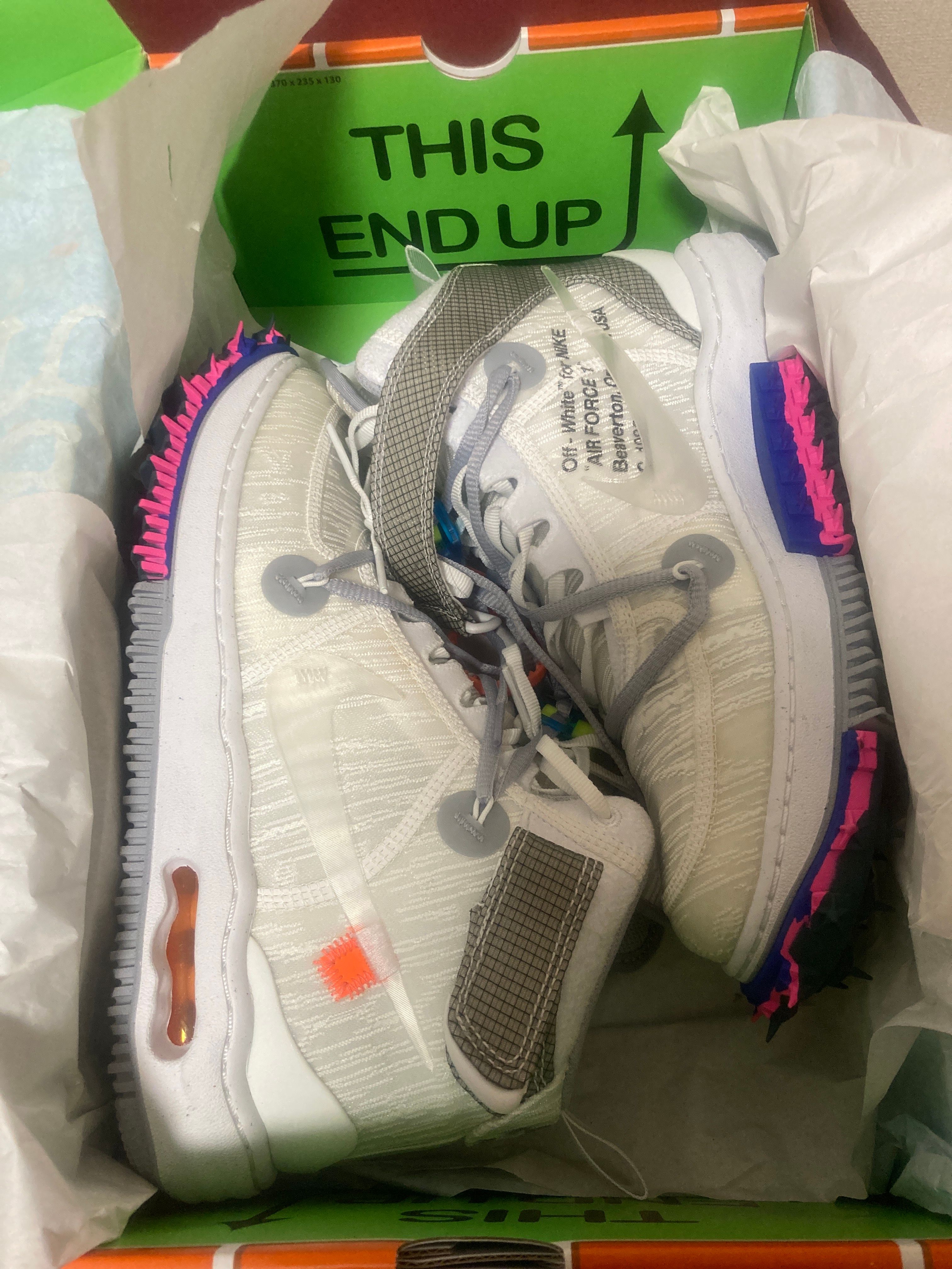 Off-White × Nike Air Force 1 Mid "White"